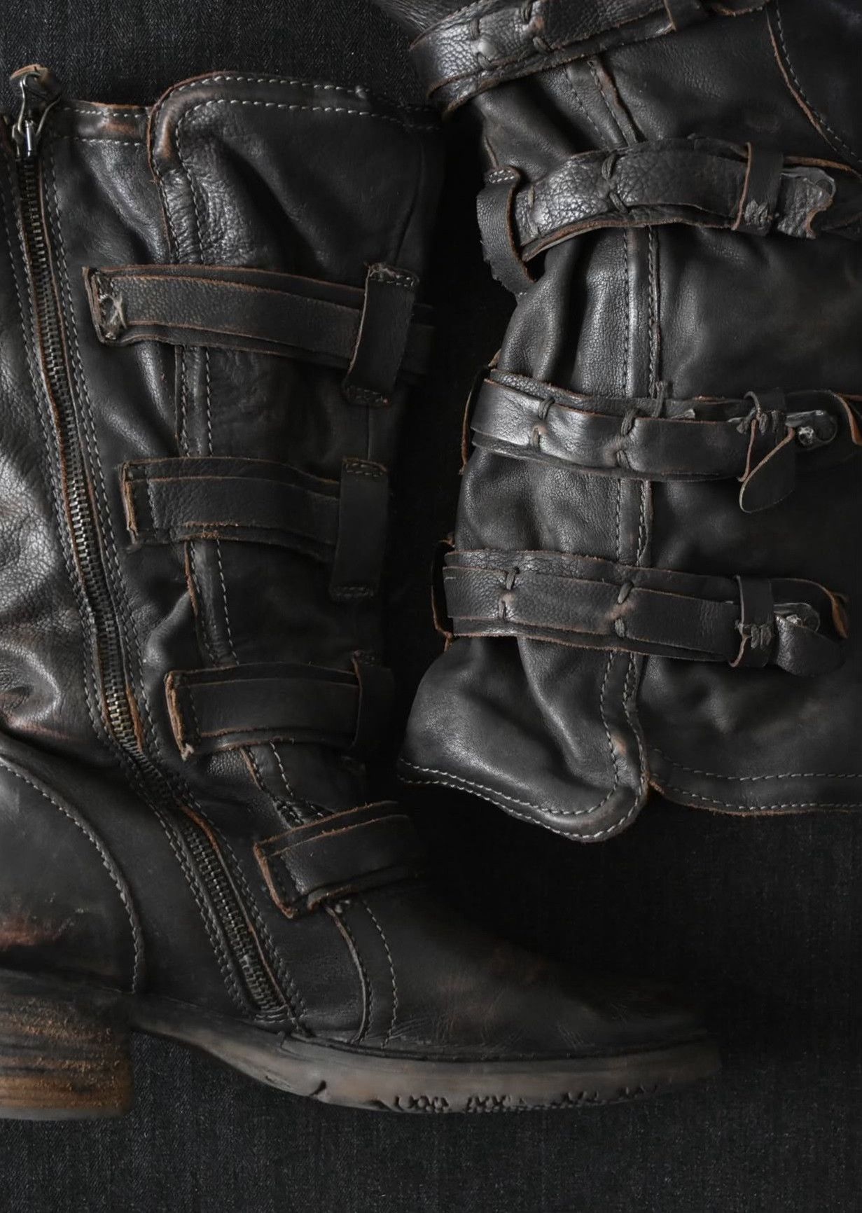 Vintage Vintage A.S.98 2010s High Leather Boots Size US 8 / EU 41 - 4 Thumbnail