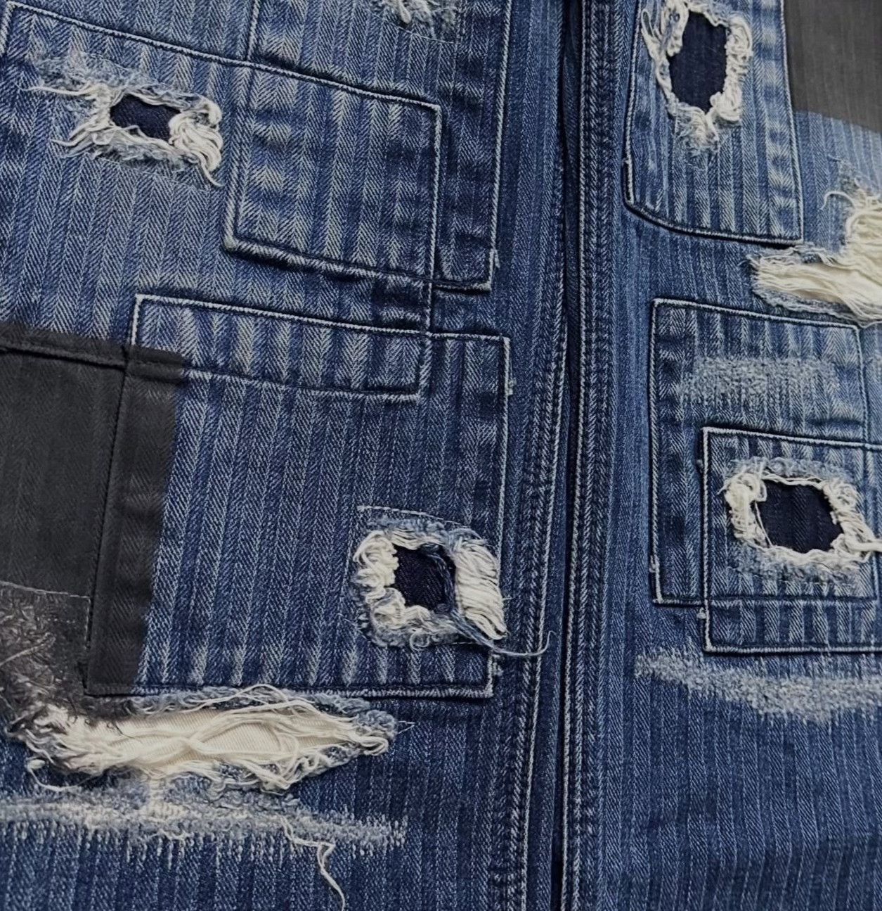 Vintage 2010s Momotaro HBT Fatigue Patchwork Pants Size US 30 / EU 46 - 6 Thumbnail