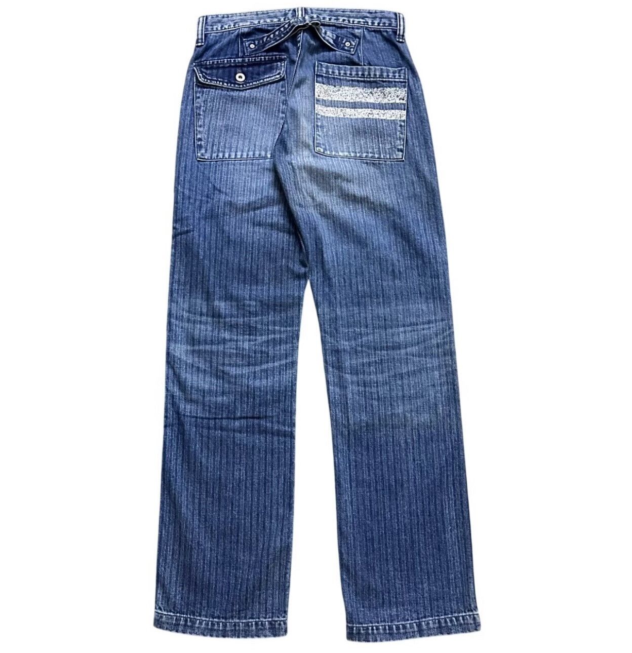 Vintage 2010s Momotaro HBT Fatigue Patchwork Pants Size US 30 / EU 46 - 2 Thumbnail
