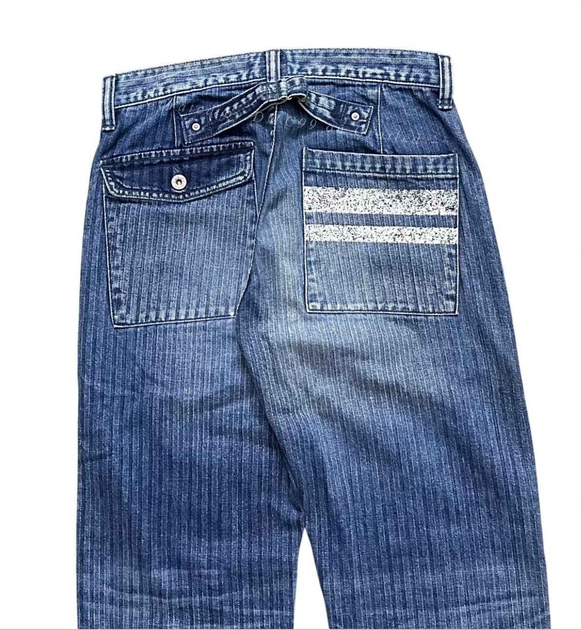 Vintage 2010s Momotaro HBT Fatigue Patchwork Pants Size US 30 / EU 46 - 4 Thumbnail