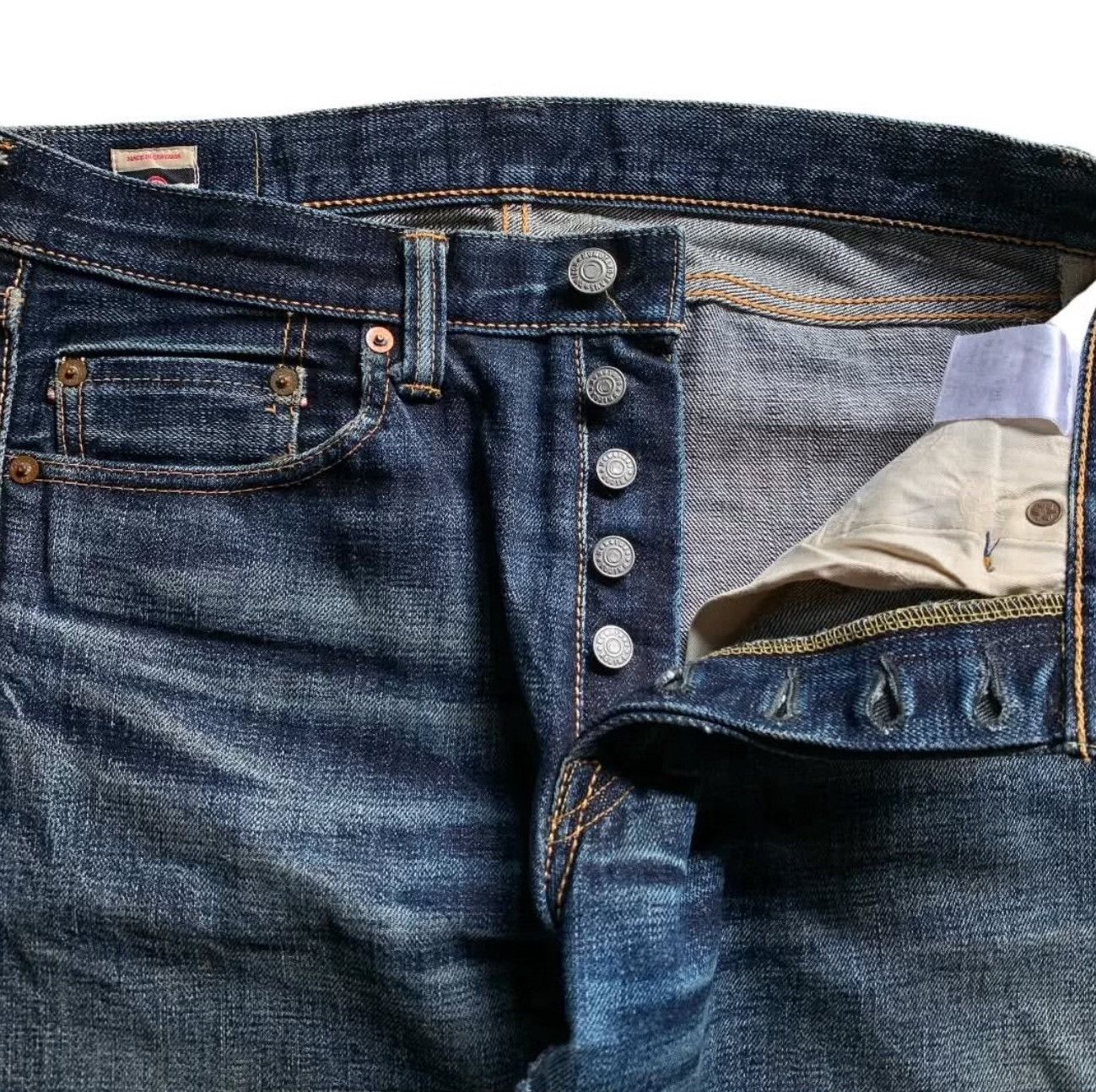 Vintage Momotaro 0201 Vintage Slim Straight Denim Size US 30 / EU 46 - 2 Thumbnail