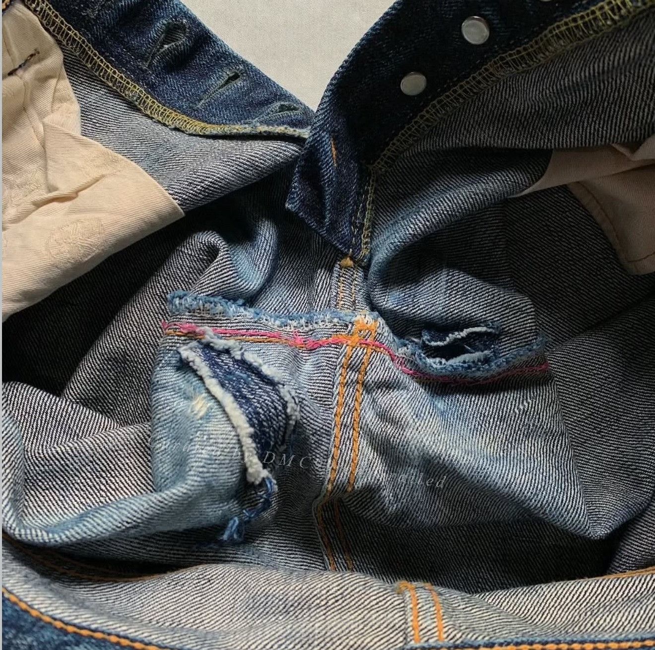 Vintage Momotaro 0201 Vintage Slim Straight Denim Size US 30 / EU 46 - 9 Thumbnail