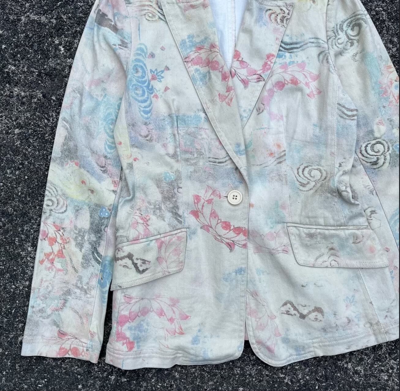 Vintage Vintage Vivienne Tam 1990s Abstract Coat Size M / US 6-8 / IT 42-44 - 6 Thumbnail
