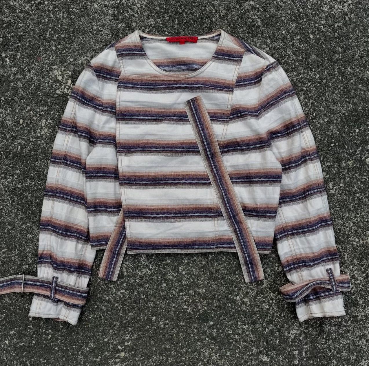 Vintage Vintage Vivienne Tam SS/97 Buddha Stripe Cardigan Size M / US 6-8 / IT 42-44 - 3 Thumbnail