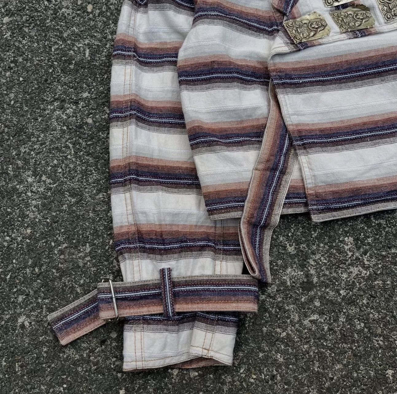 Vintage Vintage Vivienne Tam SS/97 Buddha Stripe Cardigan Size M / US 6-8 / IT 42-44 - 8 Thumbnail
