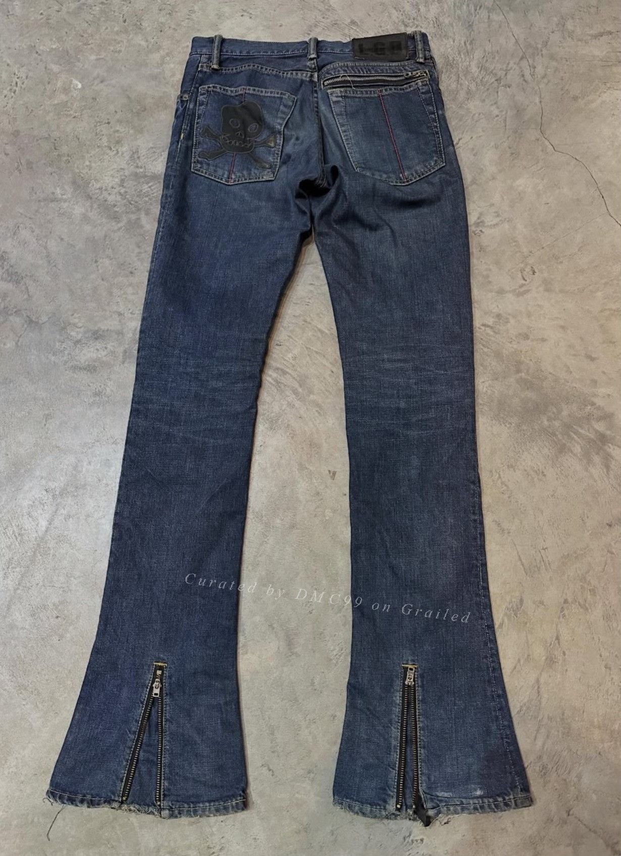 Vintage Vintage LGB 2000s Skull Flare Denim Pants Size US 30 / EU 46 - 2 Thumbnail