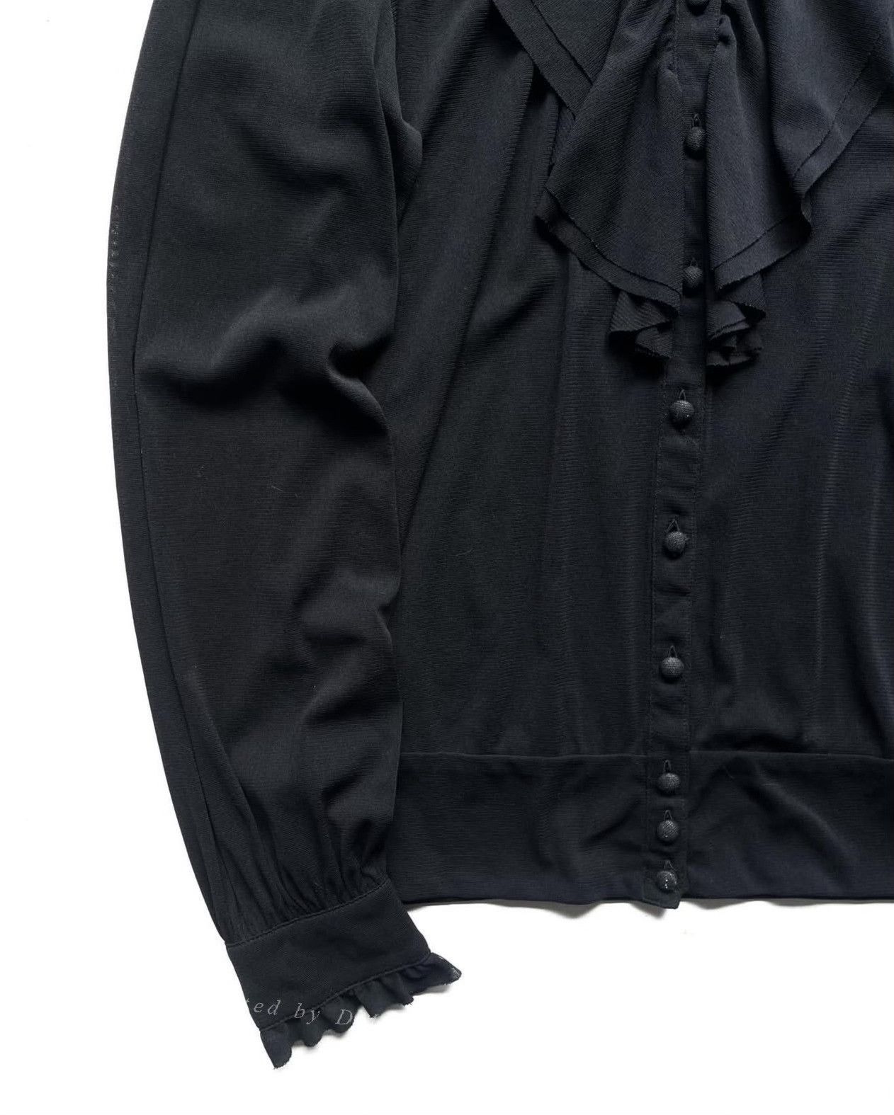 Vintage Vintage Vivienne Tam Black Sheer Blouse Size M / US 6-8 / IT 42-44 - 4 Thumbnail
