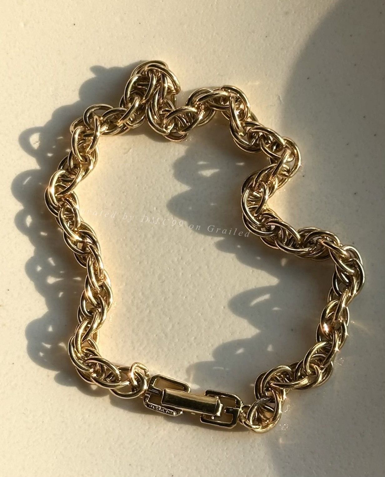Vintage Vintage Givenchy 1990s Gold Plated Bracelet Size ONE SIZE - 2 Thumbnail