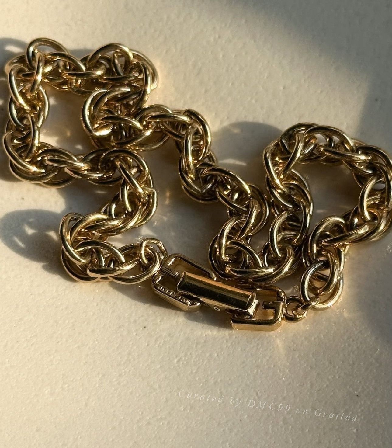Vintage Vintage Givenchy 1990s Gold Plated Bracelet Size ONE SIZE - 3 Thumbnail