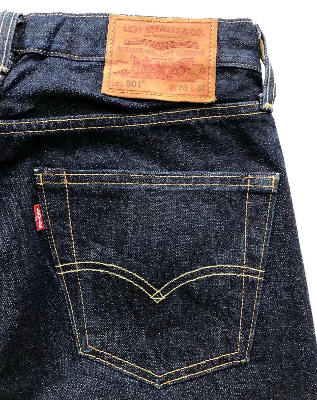 Vintage Levi's 501 Premium Big E 14oz Denim Size US 30 / EU 46 - 8 Thumbnail