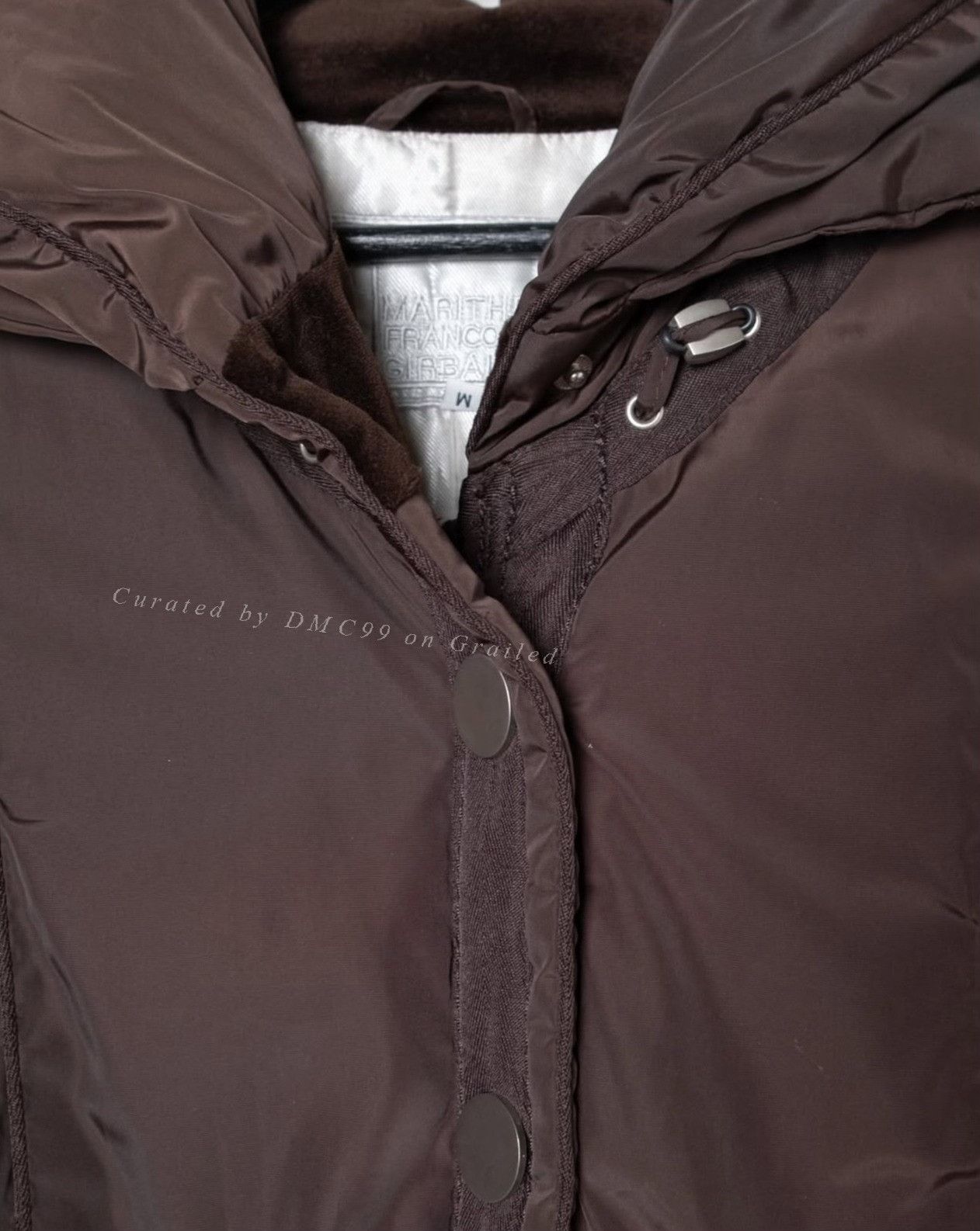Vintage Vintage Marithé + François Girbaud Brown Down Jacket Size M / US 6-8 / IT 42-44 - 6 Thumbnail