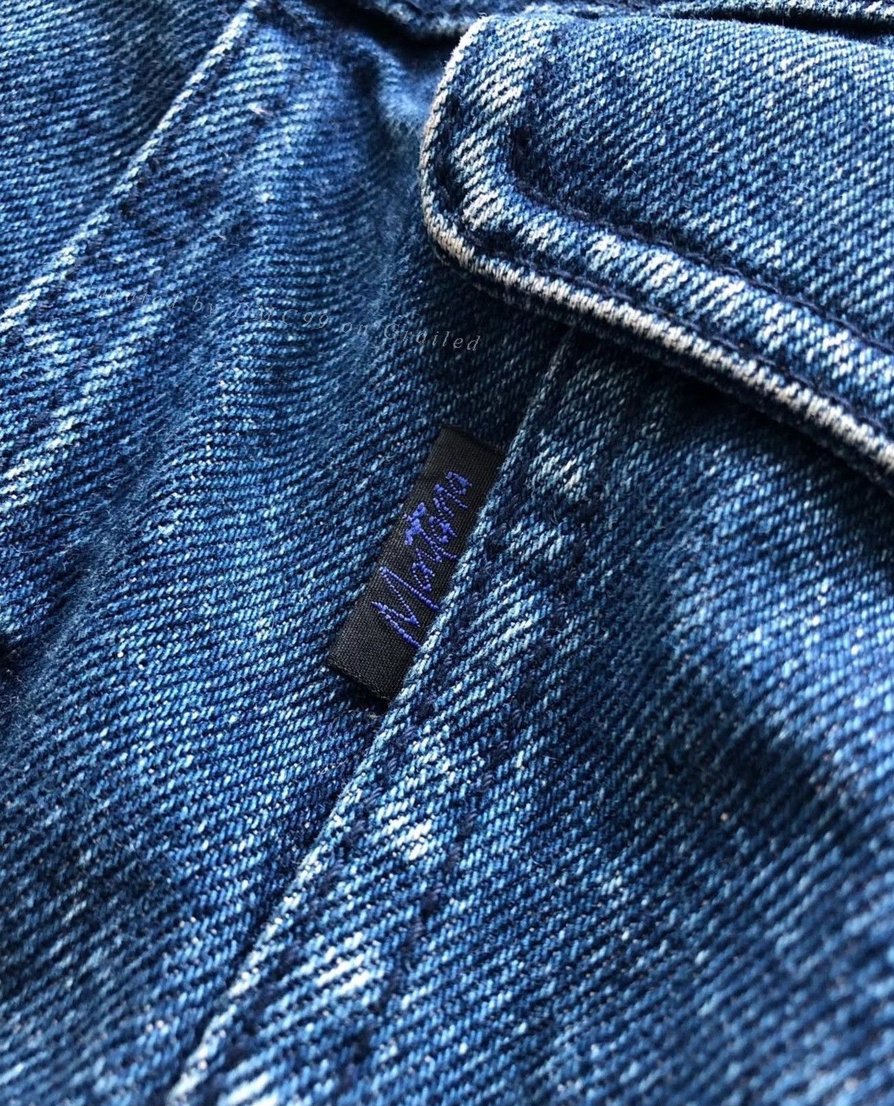 Vintage 1980s Vintage Claude Montana Denim Jacket Size M / US 6-8 / IT 42-44 - 3 Thumbnail