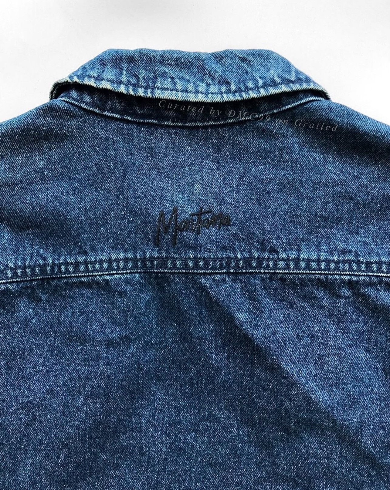 Vintage 1980s Vintage Claude Montana Denim Jacket Size M / US 6-8 / IT 42-44 - 6 Thumbnail