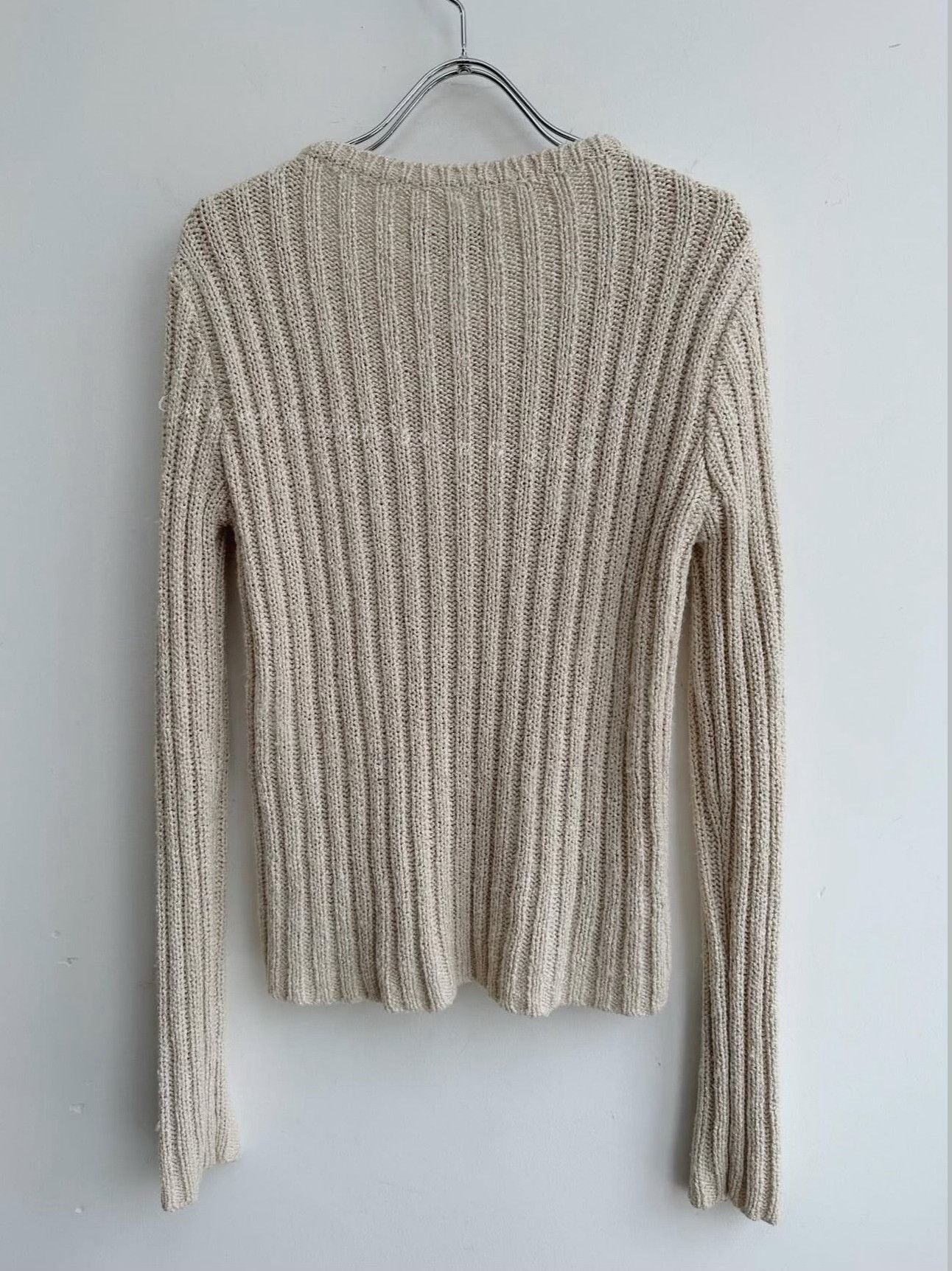 Vintage Vintage A/X Armani Ribbed V-Neck Knit Size M / US 6-8 / IT 42-44 - 3 Thumbnail