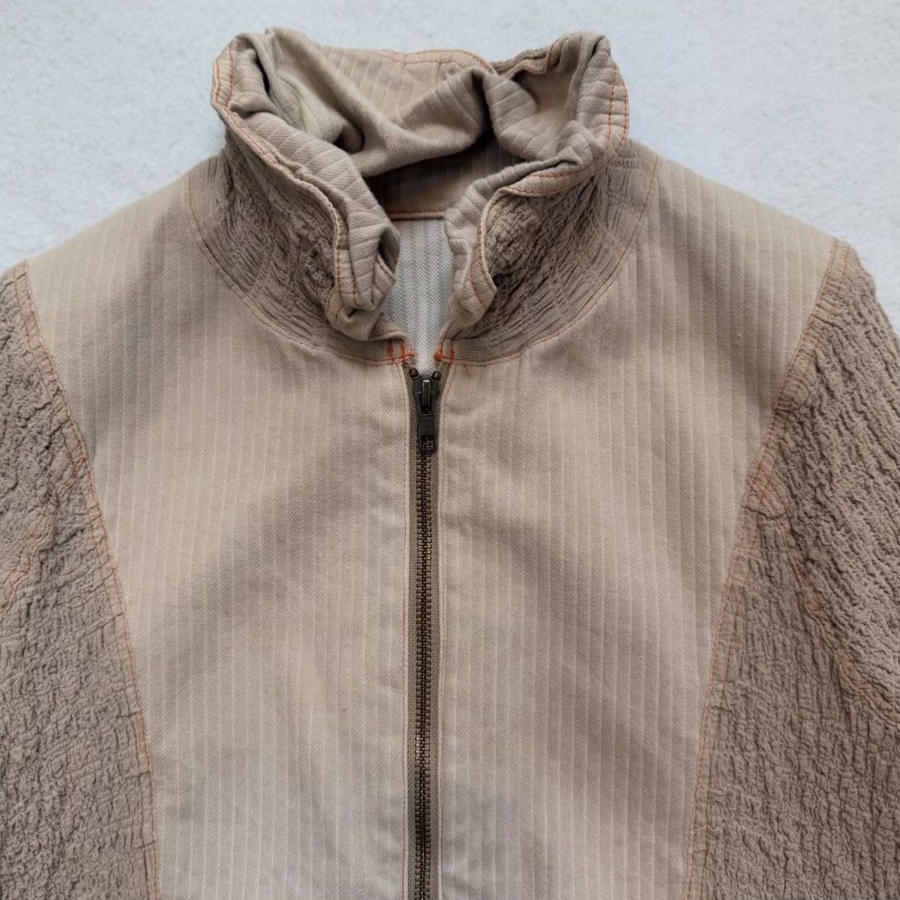 Vintage Vintage Issey Miyake Textured Zip Jacket Size M / US 6-8 / IT 42-44 - 3 Thumbnail