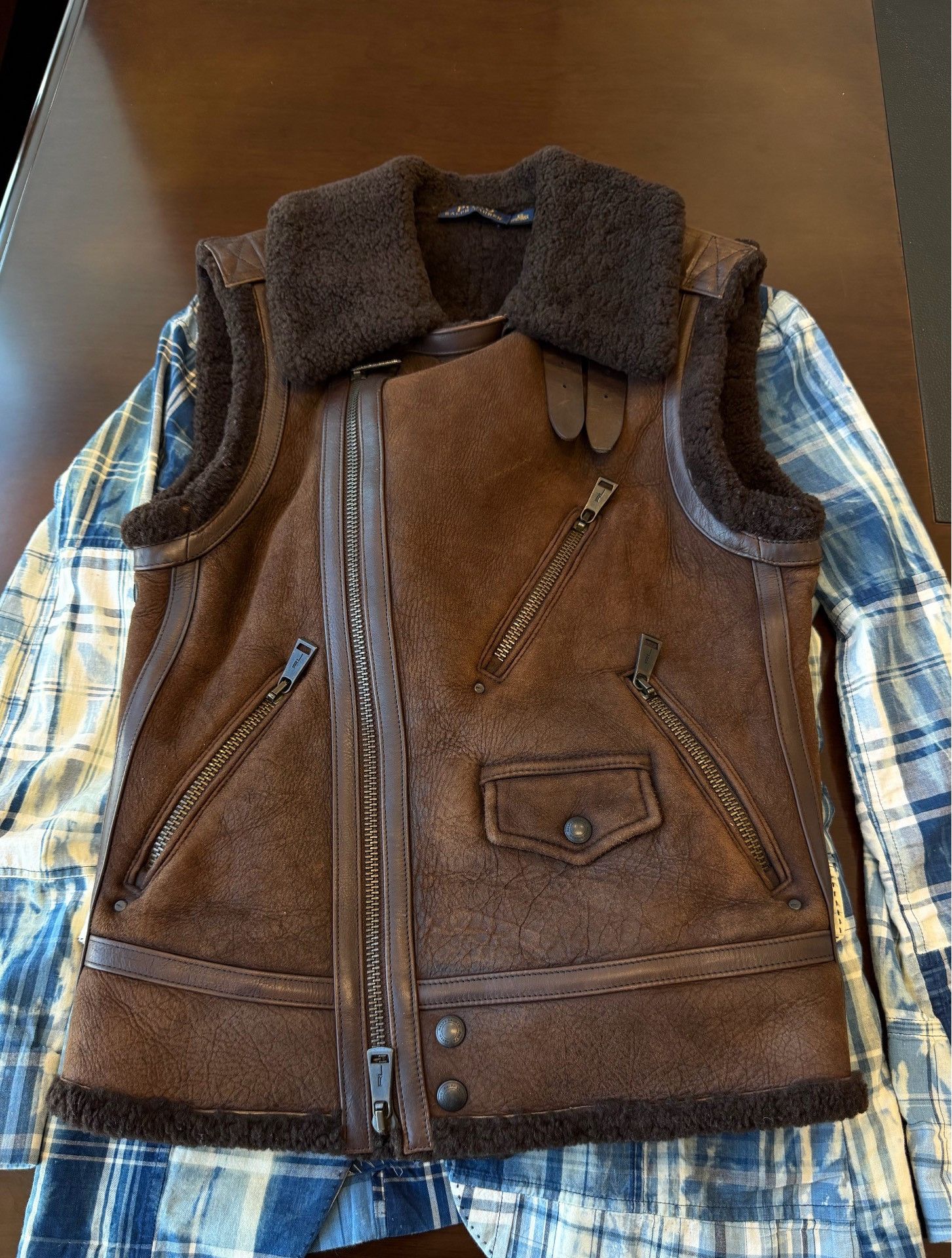 Ralph Lauren Ralph Lauren Women's Shearling Vest Size M / US 6-8 / IT 42-44 - 2 Thumbnail