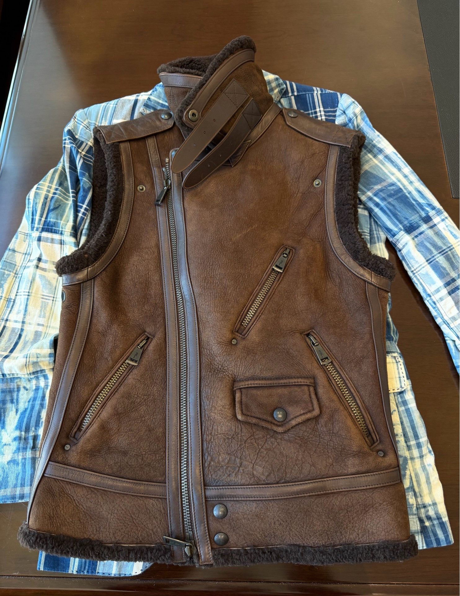 Ralph Lauren Ralph Lauren Women's Shearling Vest Size M / US 6-8 / IT 42-44 - 4 Thumbnail