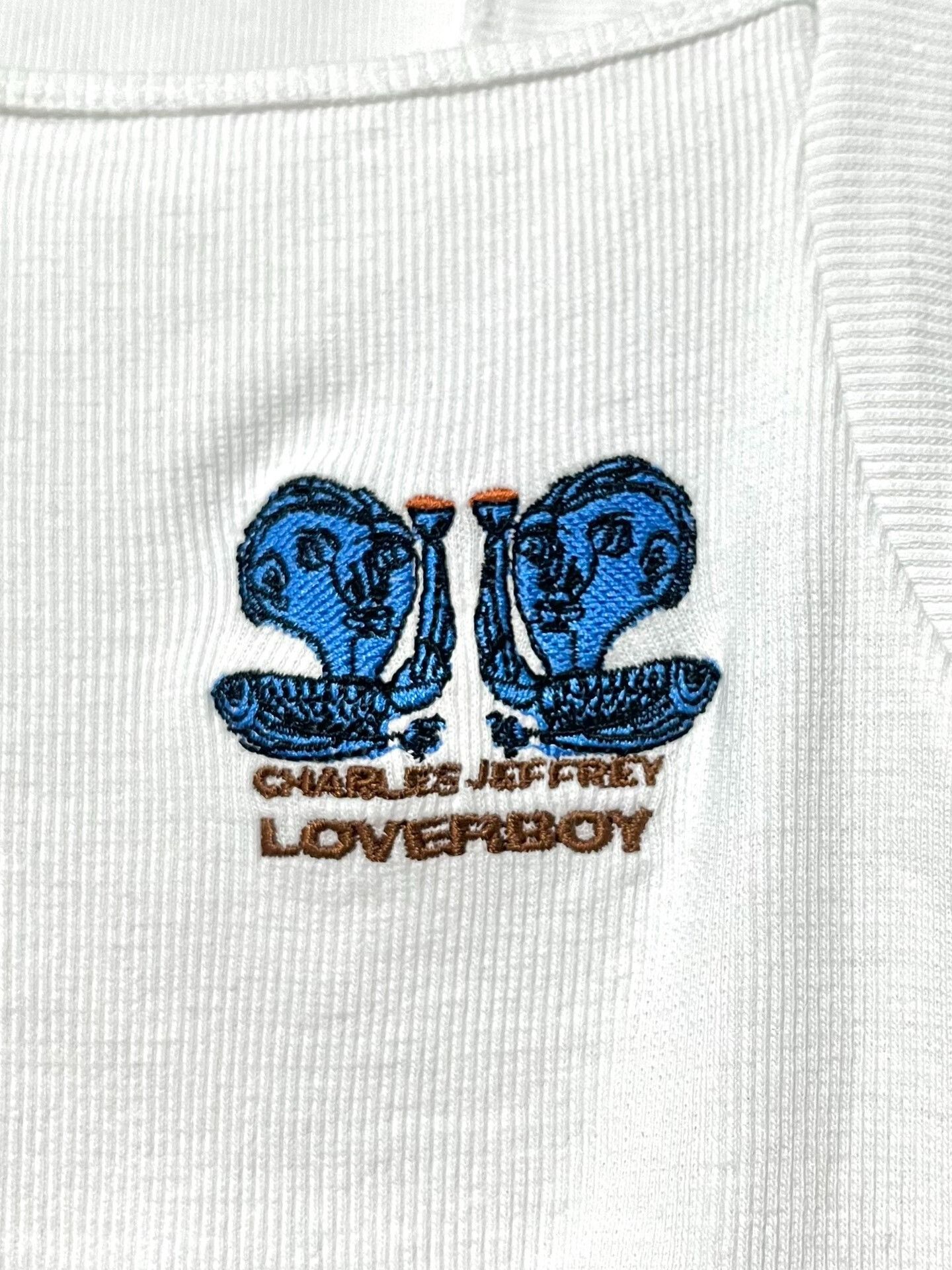 Charles Jeffrey LOVERBOY LOVERBOY Charles Jeffrey White Rib Knit Vest Size M / US 6-8 / IT 42-44 - 4 Thumbnail