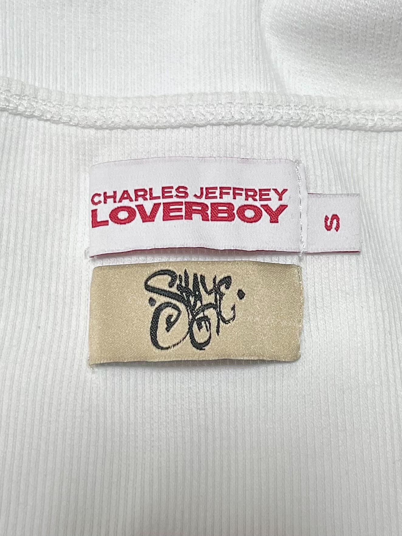 Charles Jeffrey LOVERBOY LOVERBOY Charles Jeffrey White Rib Knit Vest Size M / US 6-8 / IT 42-44 - 3 Thumbnail