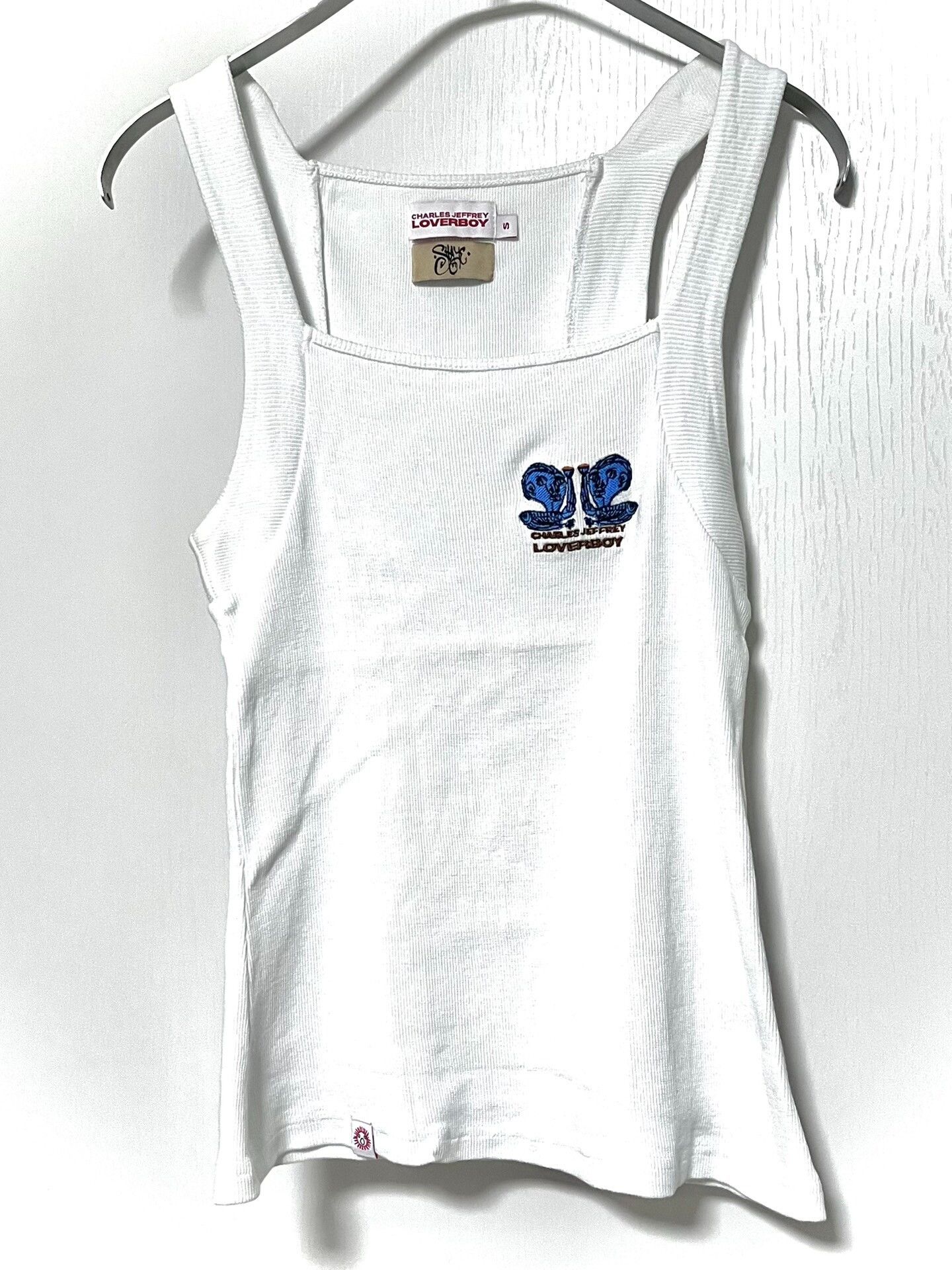 Charles Jeffrey LOVERBOY LOVERBOY Charles Jeffrey White Rib Knit Vest Size M / US 6-8 / IT 42-44 - 2 Thumbnail