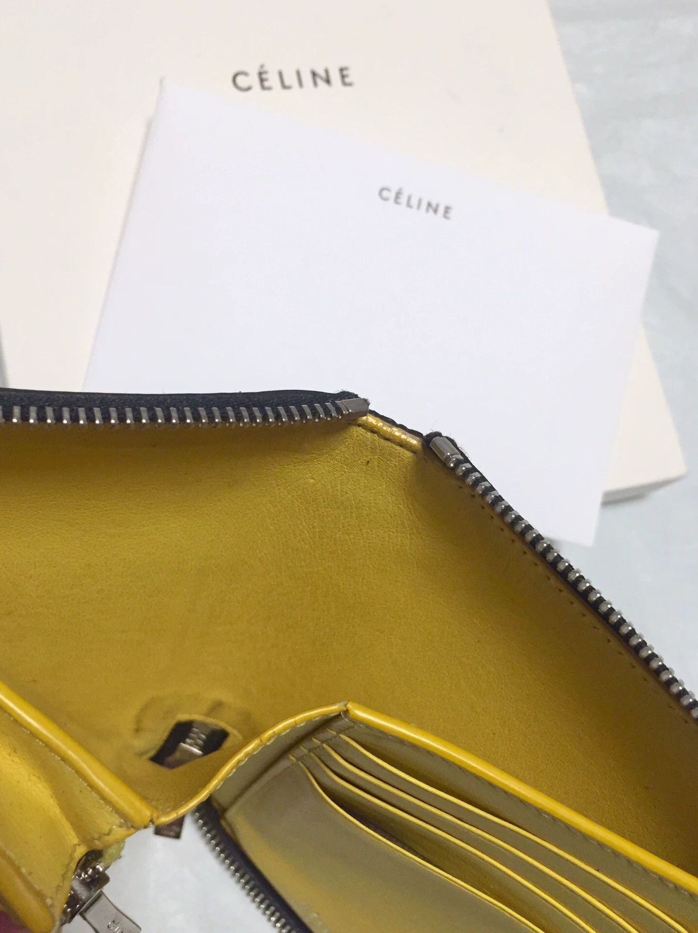 Celine CELINE Leather Wallet with Box Size ONE SIZE - 7 Thumbnail