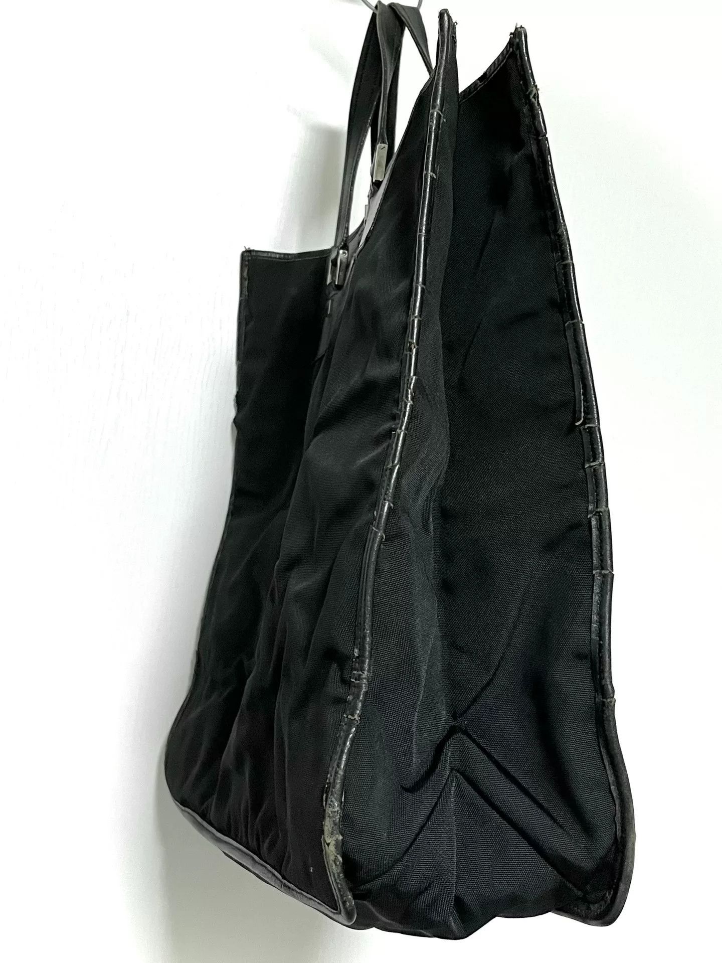 Gucci Gucci Leather Nylon Handbag Size ONE SIZE - 8 Thumbnail