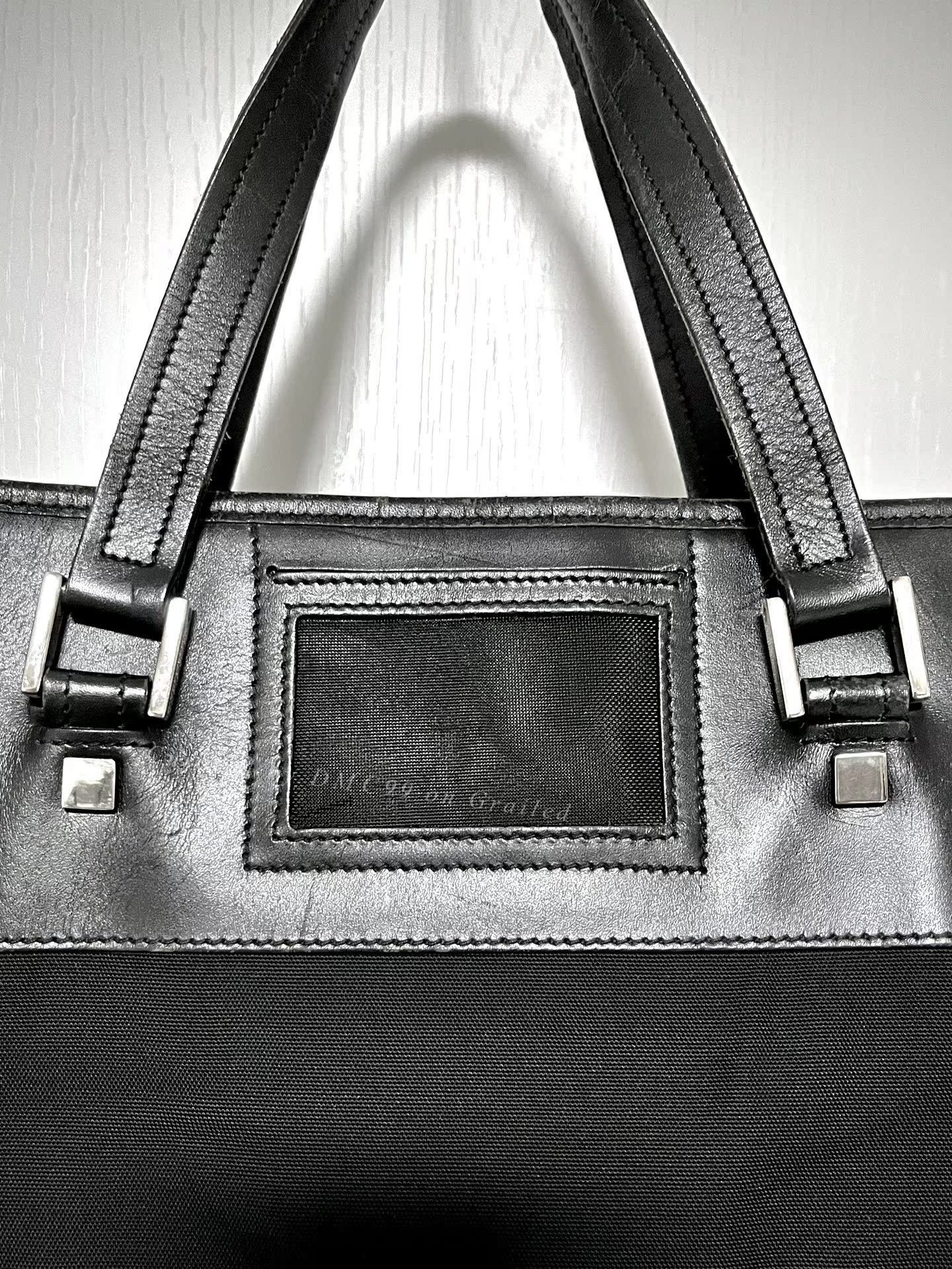 Gucci Gucci Leather Nylon Handbag Size ONE SIZE - 3 Thumbnail