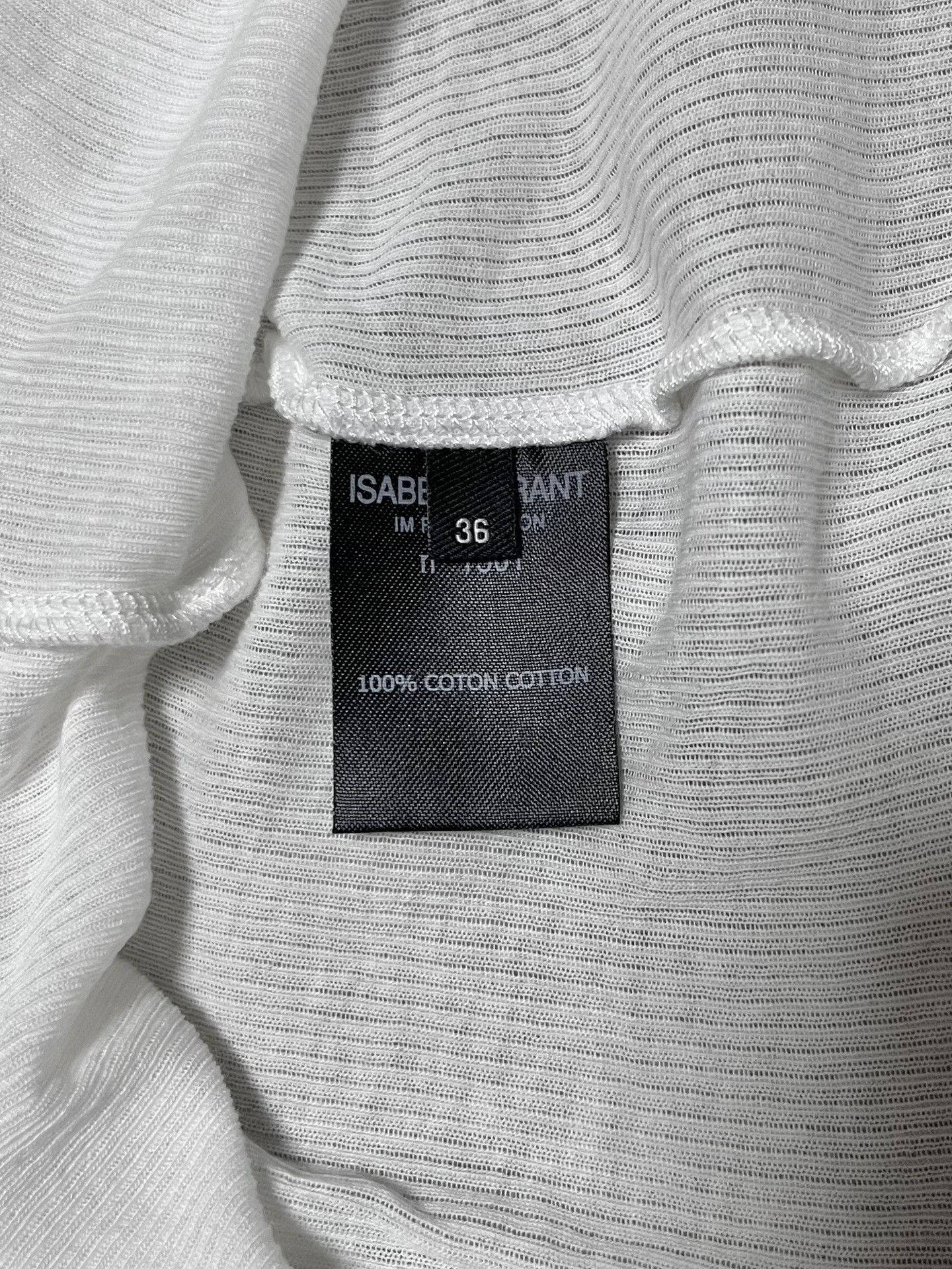Isabel Marant Isabel Marant Summer Cotton Rib Tank Size XS / US 0-2 / IT 36-38 - 5 Thumbnail