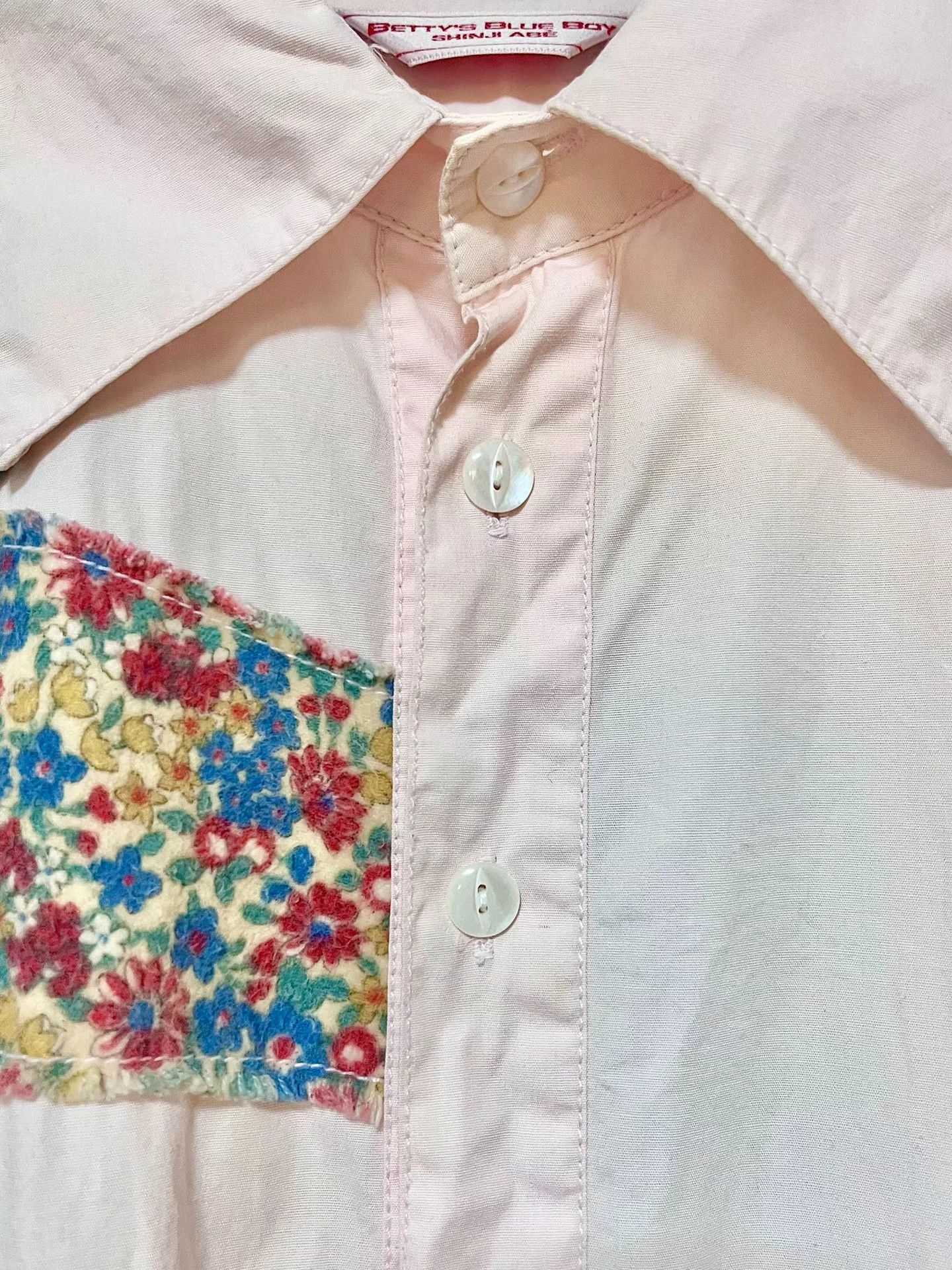 Kapital Betty's Blue Boy Pink Henley Shirt Japan Size M / US 6-8 / IT 42-44 - 4 Thumbnail