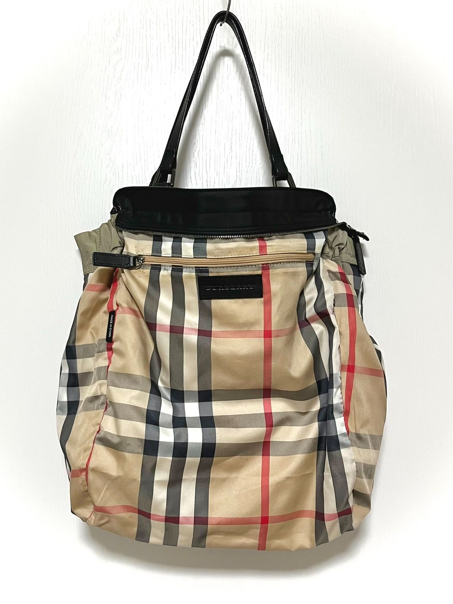 Burberry Burberry Leather Nylon Bag Size ONE SIZE - 5 Thumbnail