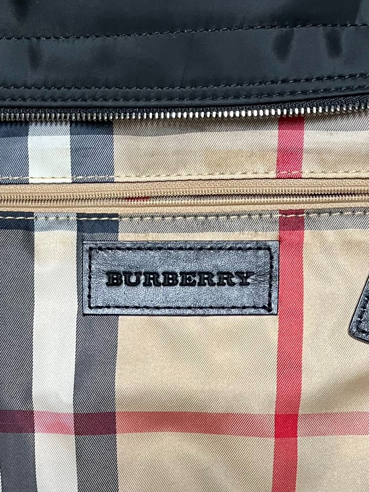 Burberry Burberry Leather Nylon Bag Size ONE SIZE - 4 Thumbnail