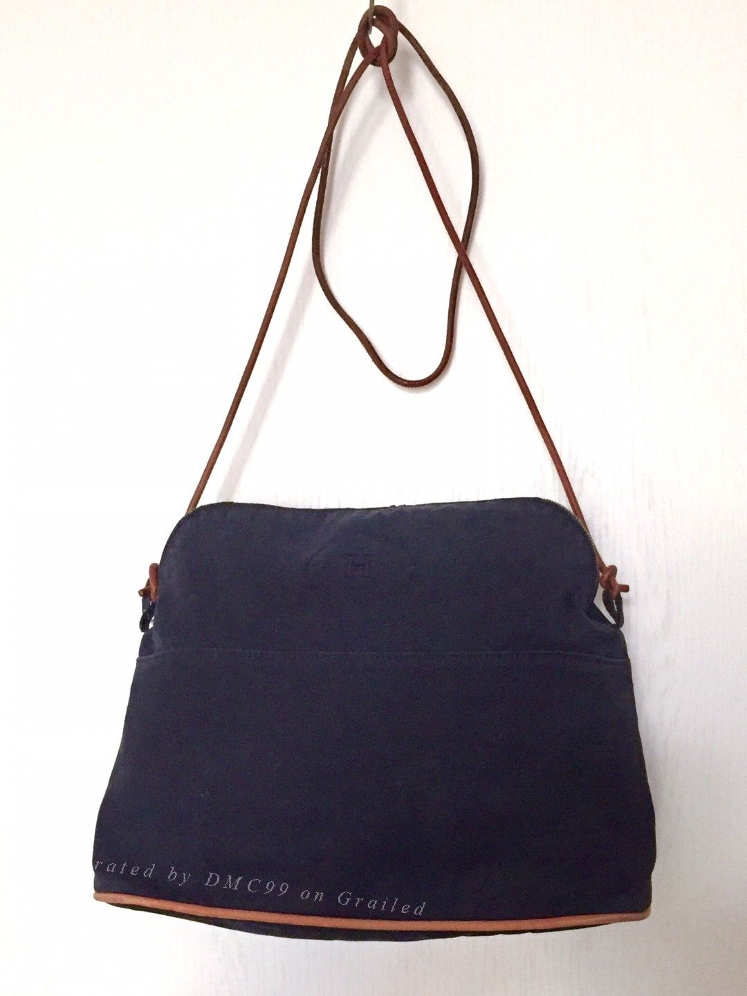 Hermes Hermes Navy Canvas Bag Size ONE SIZE - 2 Thumbnail