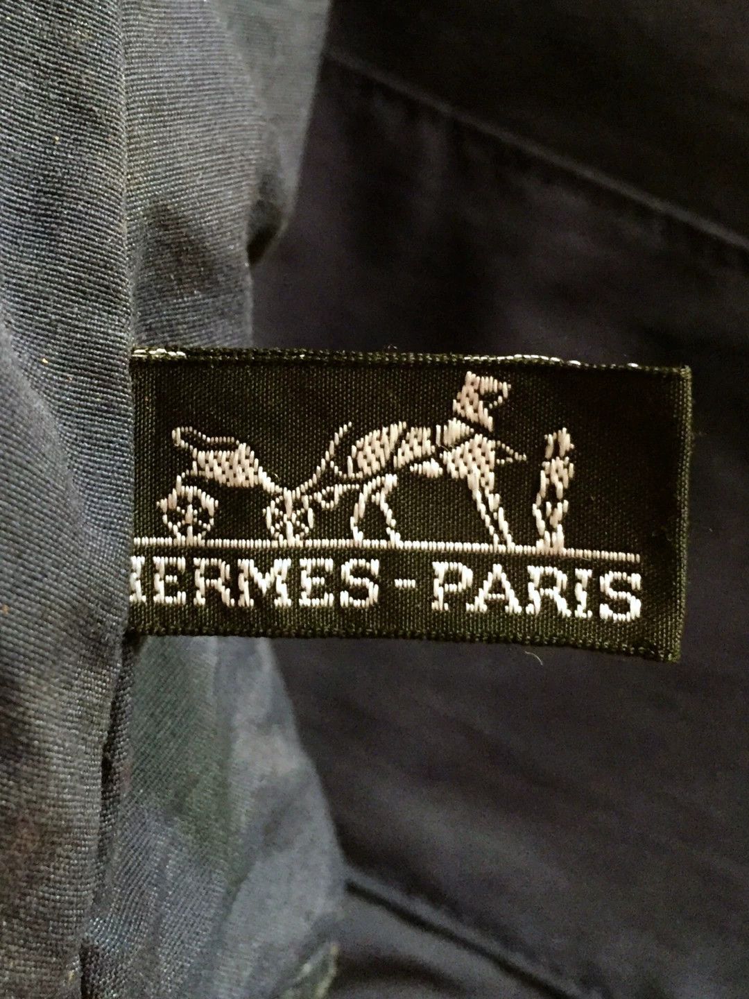Hermes Hermes Navy Canvas Bag Size ONE SIZE - 5 Thumbnail