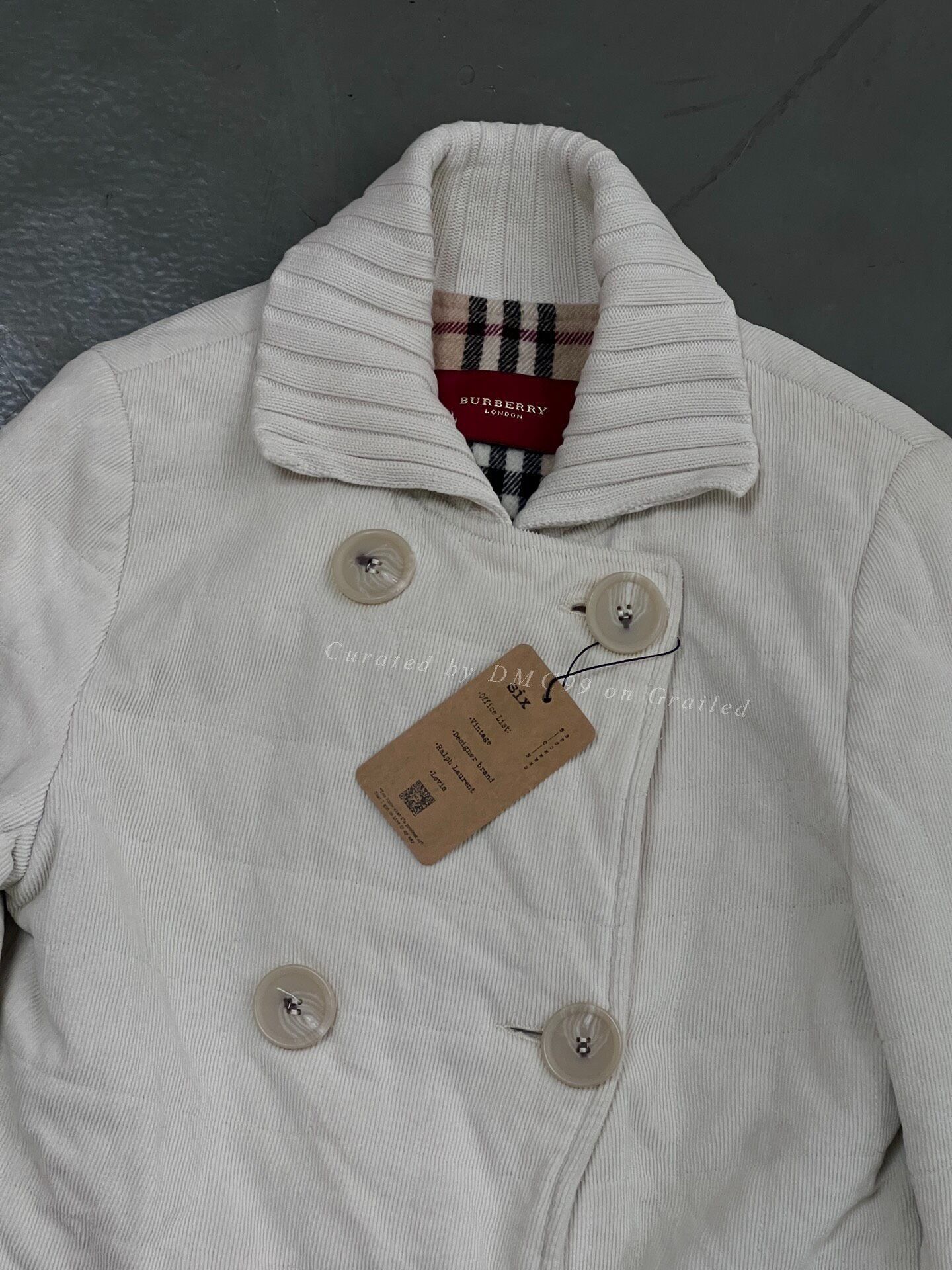 Vintage Vintage Burberry Red Label White Cotton Puffer Size M / US 6-8 / IT 42-44 - 2 Thumbnail