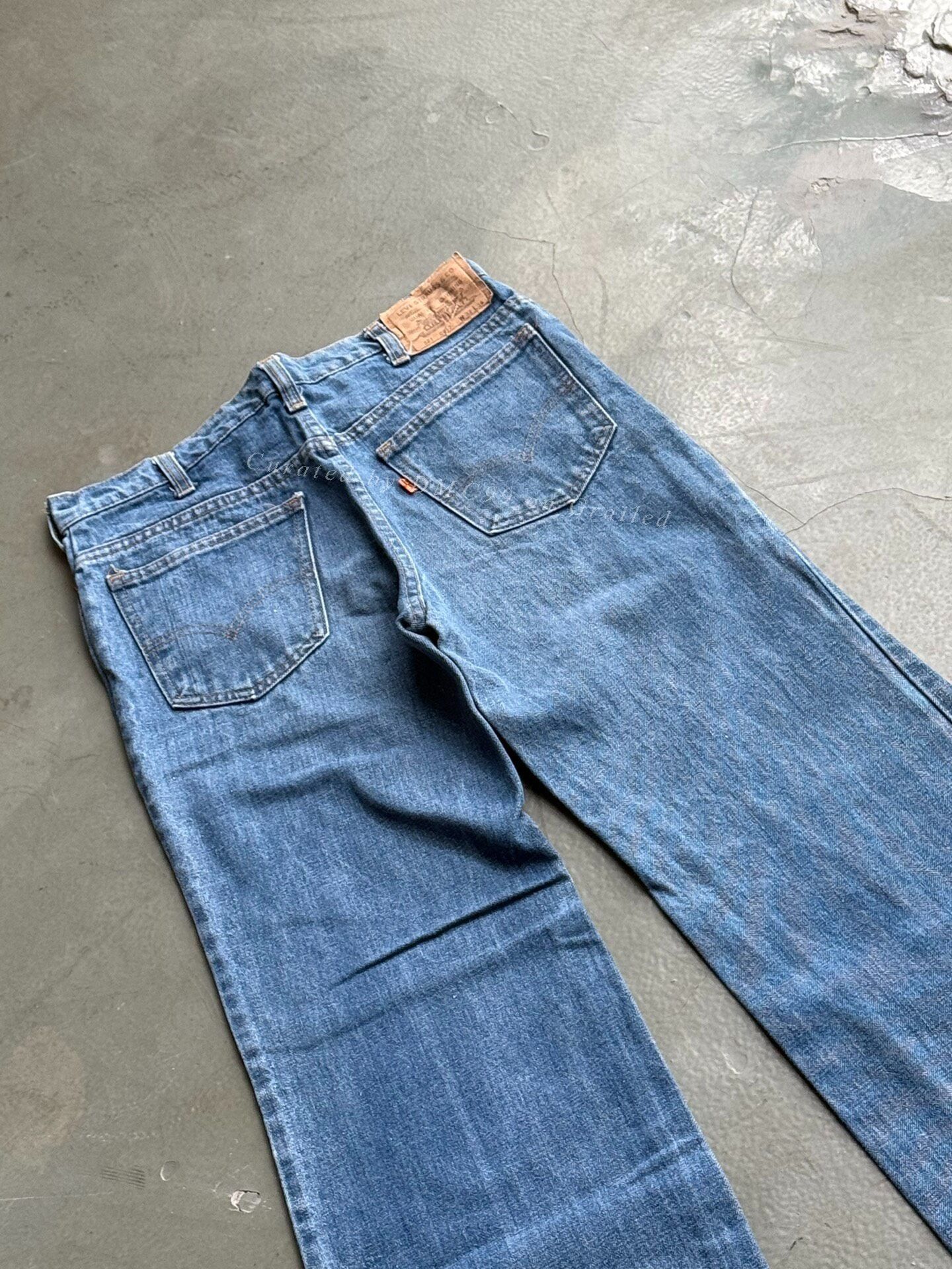 Vintage Vintage Levi's 521 70s Flare Jeans Size US 30 / EU 46 - 6 Thumbnail