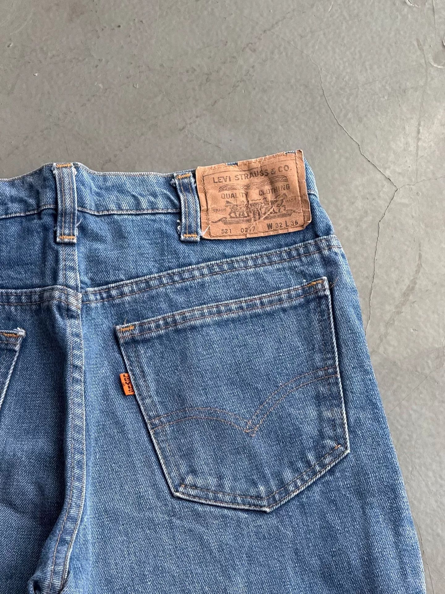 Vintage Vintage Levi's 521 70s Flare Jeans Size US 30 / EU 46 - 5 Thumbnail
