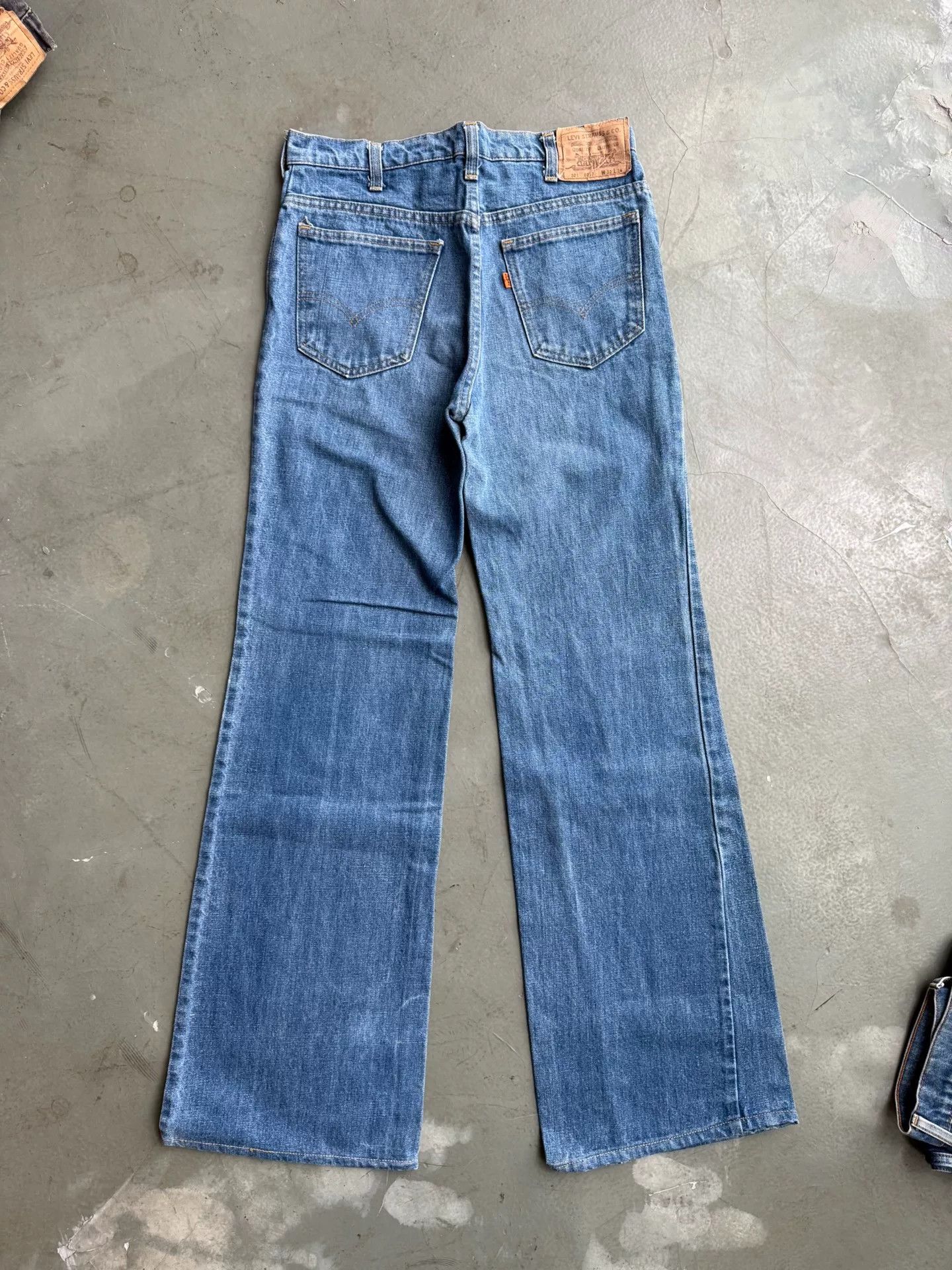 Vintage Vintage Levi's 521 70s Flare Jeans Size US 30 / EU 46 - 2 Thumbnail