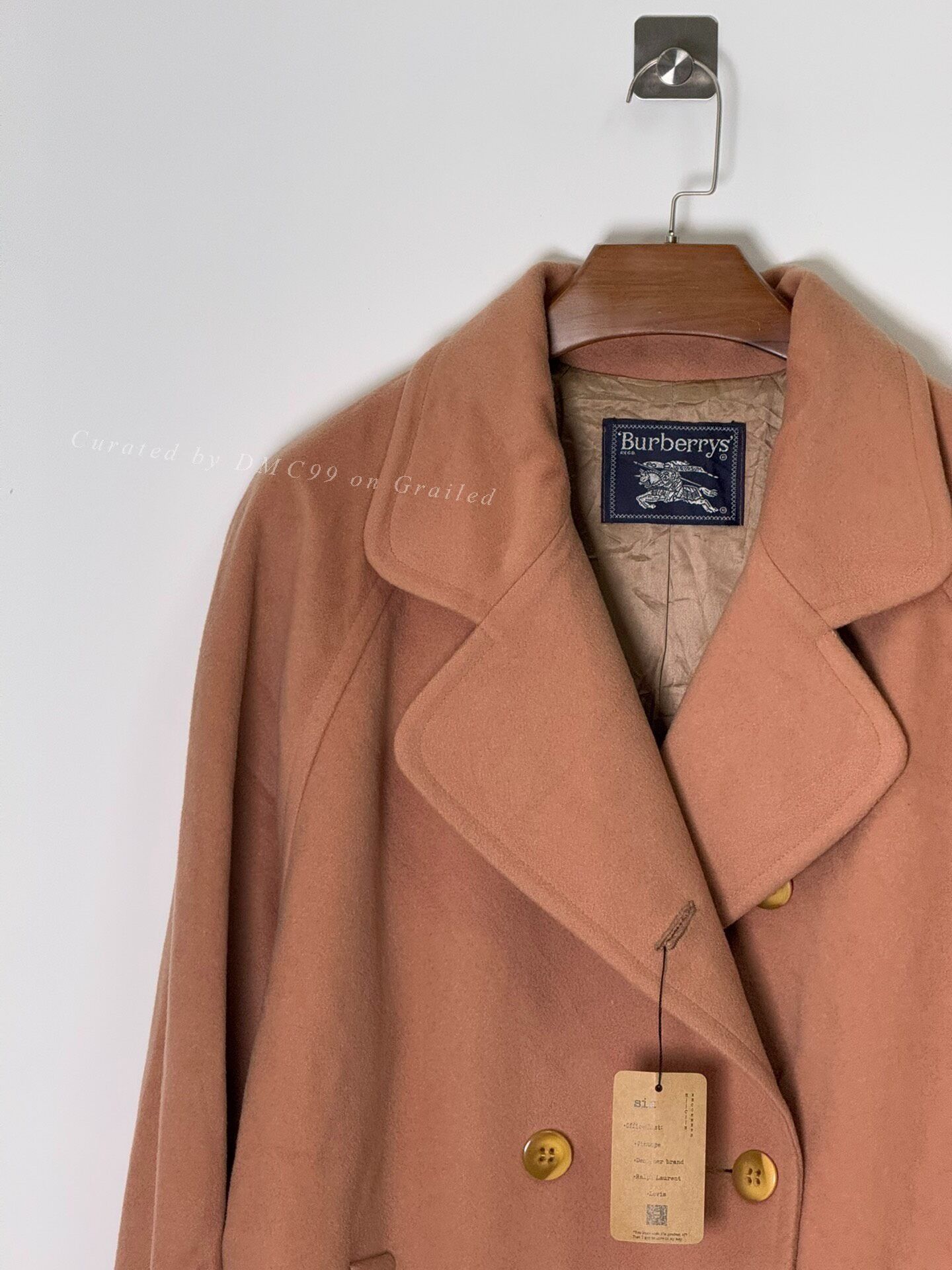 Vintage Vintage Burberry Wool Coat Size M / US 6-8 / IT 42-44 - 3 Thumbnail