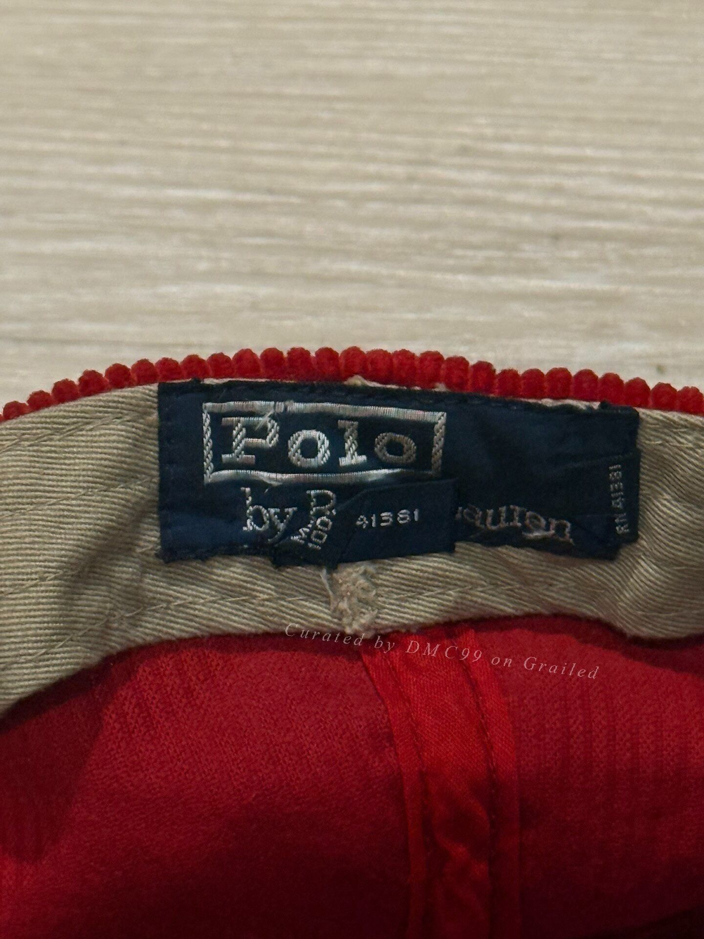 RRL Ralph Lauren Polo Ralph Lauren 90s Red Corduroy Cap XL Size ONE SIZE - 3 Thumbnail