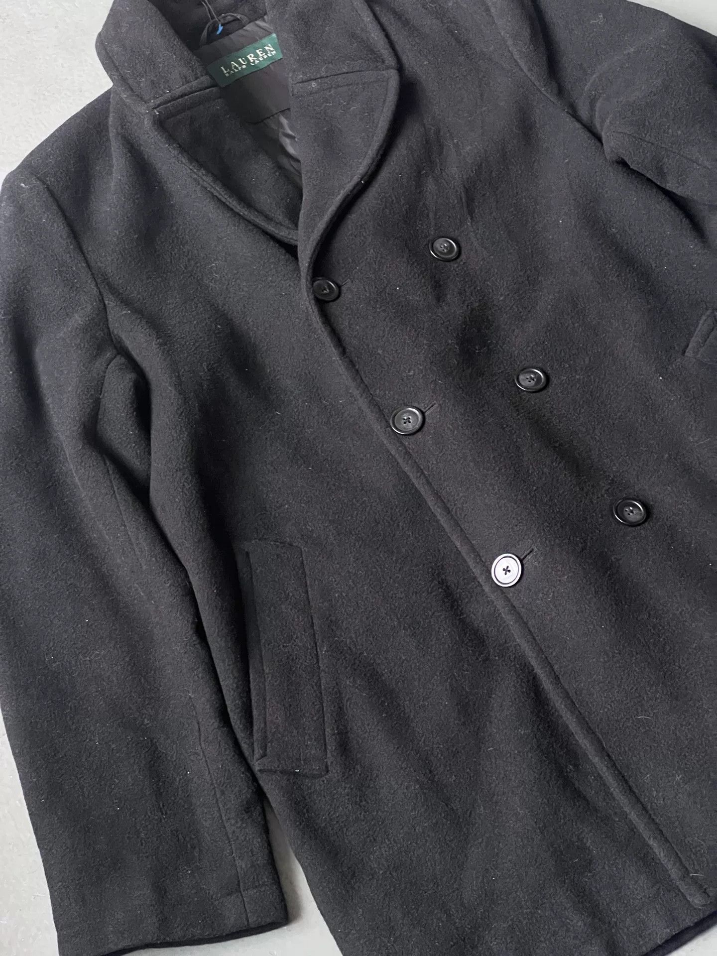 Vintage Vintage Ralph Lauren Women's Wool Coat Size M / US 6-8 / IT 42-44 - 3 Thumbnail