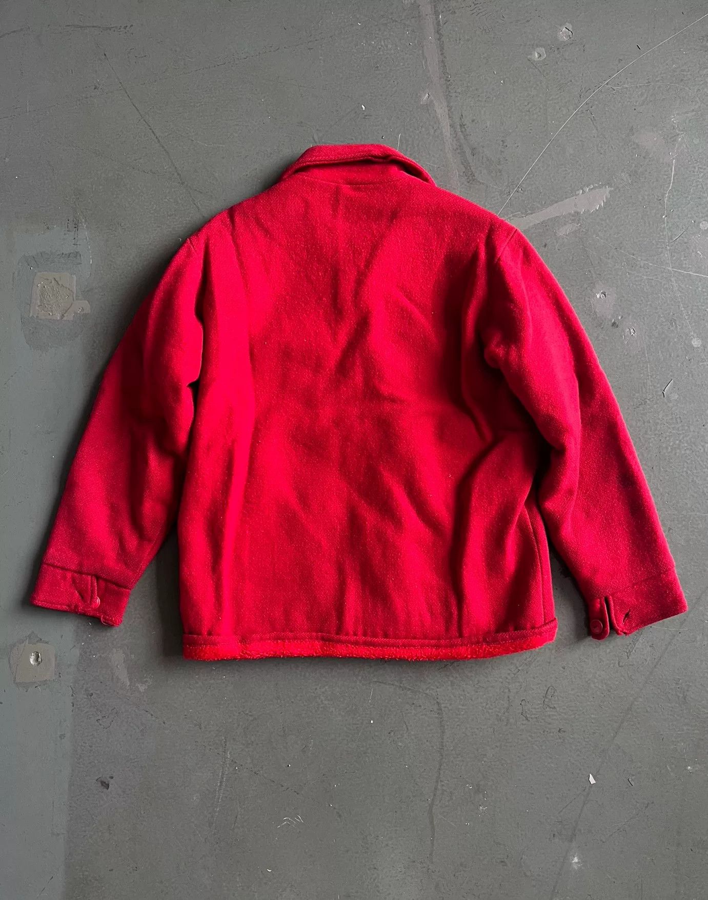 Vintage Vintage Wool Rich Red Cotton Jacket Size M / US 6-8 / IT 42-44 - 5 Thumbnail