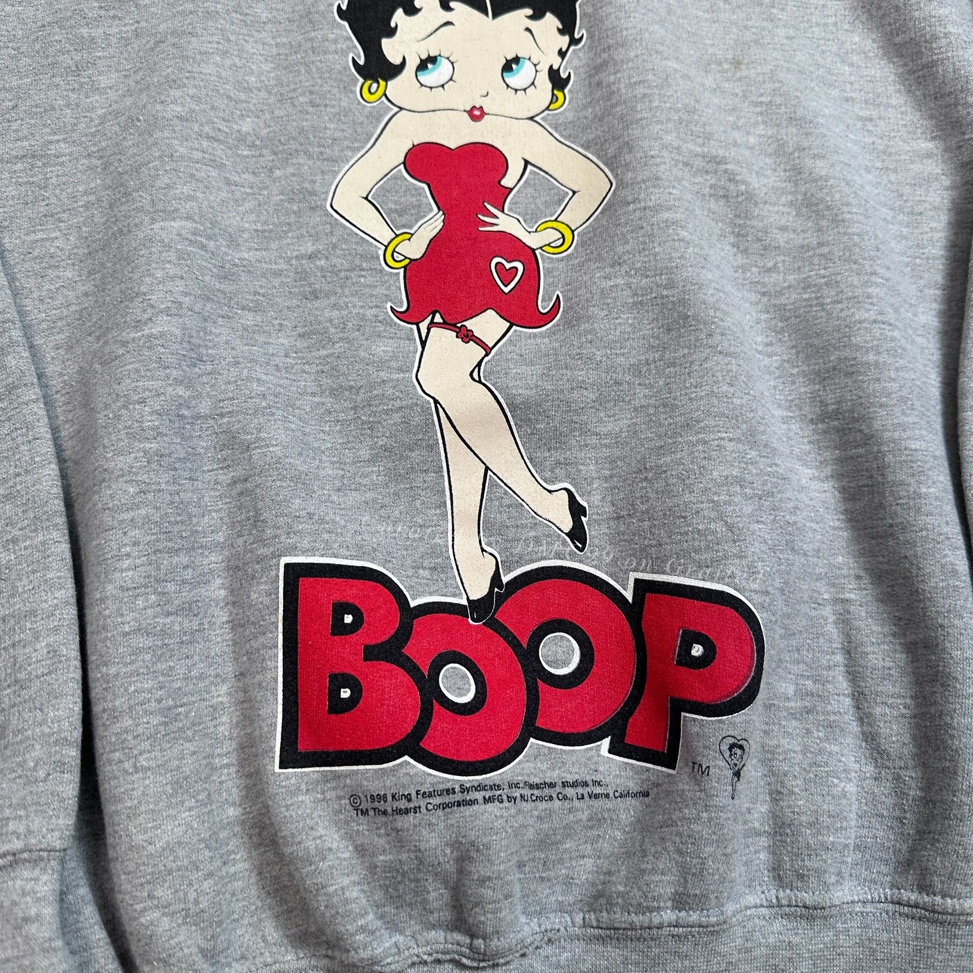 Vintage Vintage Betty Boop Boxy Hoodie Size M / US 6-8 / IT 42-44 - 2 Thumbnail