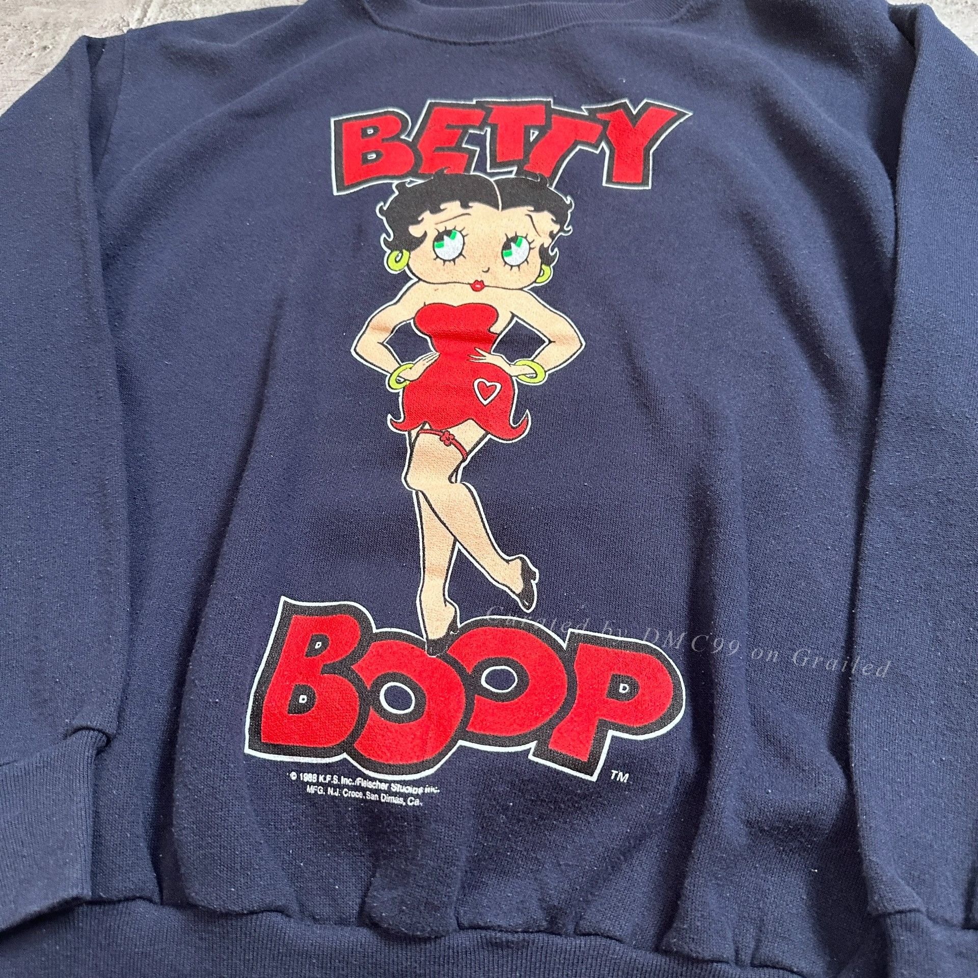 Vintage Vintage Betty Boop Boxy Hoodie Size M / US 6-8 / IT 42-44 - 2 Thumbnail