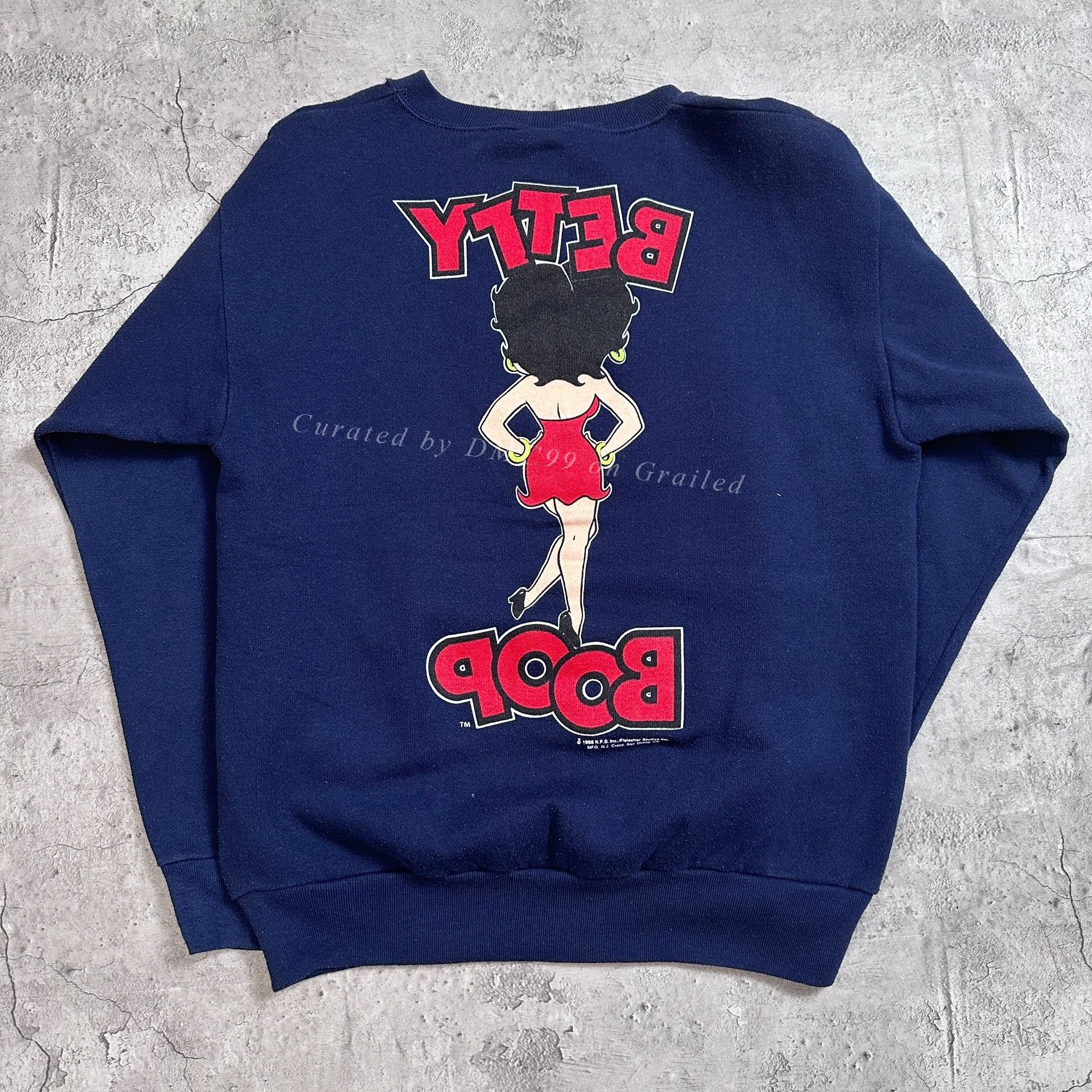 Vintage Vintage Betty Boop Boxy Hoodie Size M / US 6-8 / IT 42-44 - 3 Thumbnail