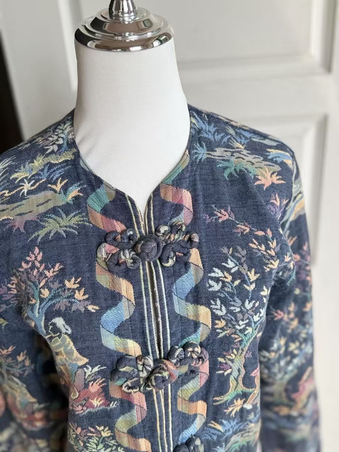 Vintage Doncaster American-Made Mandarin Button Jacket Size M / US 6-8 / IT 42-44 - 5 Thumbnail