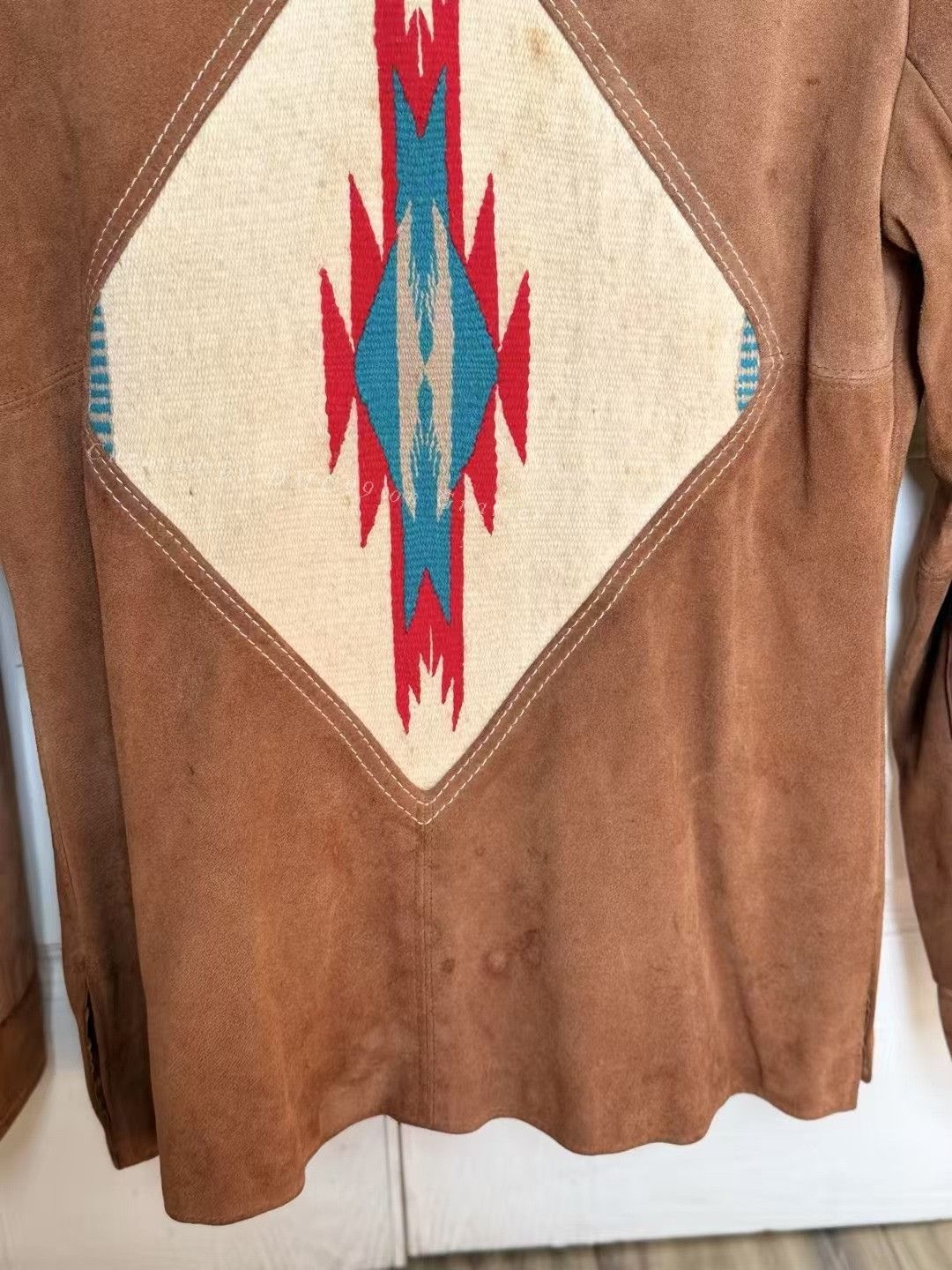 Vintage Vintage 1970s Ms Pioneer Chimayo Suede Jacket Size M / US 6-8 / IT 42-44 - 7 Thumbnail