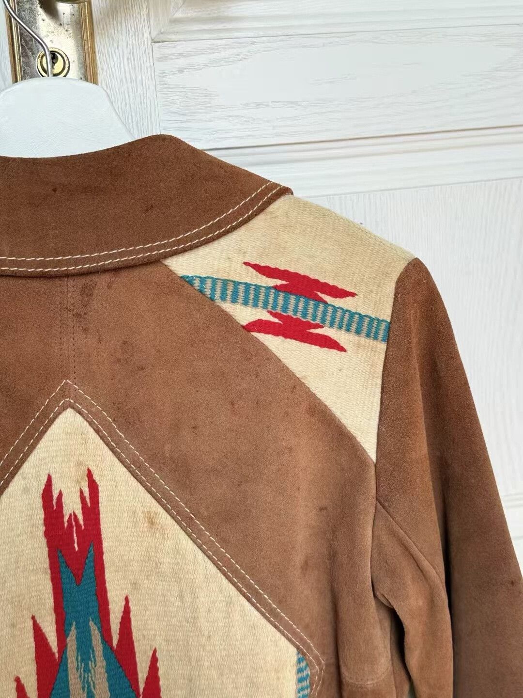 Vintage Vintage 1970s Ms Pioneer Chimayo Suede Jacket Size M / US 6-8 / IT 42-44 - 9 Thumbnail
