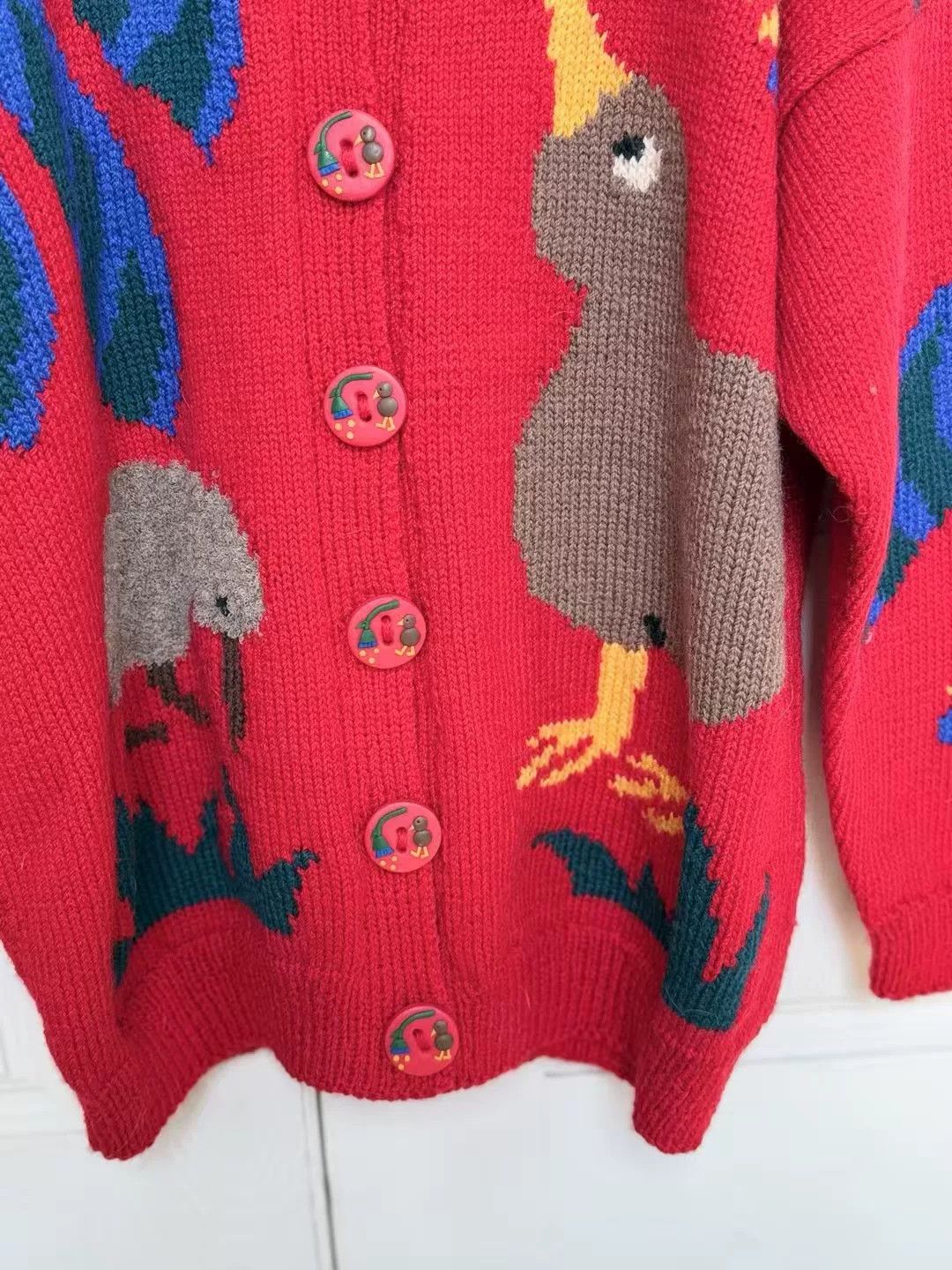 Vintage BONZO New Zealand Handmade Wool Sweater Size M / US 6-8 / IT 42-44 - 4 Thumbnail