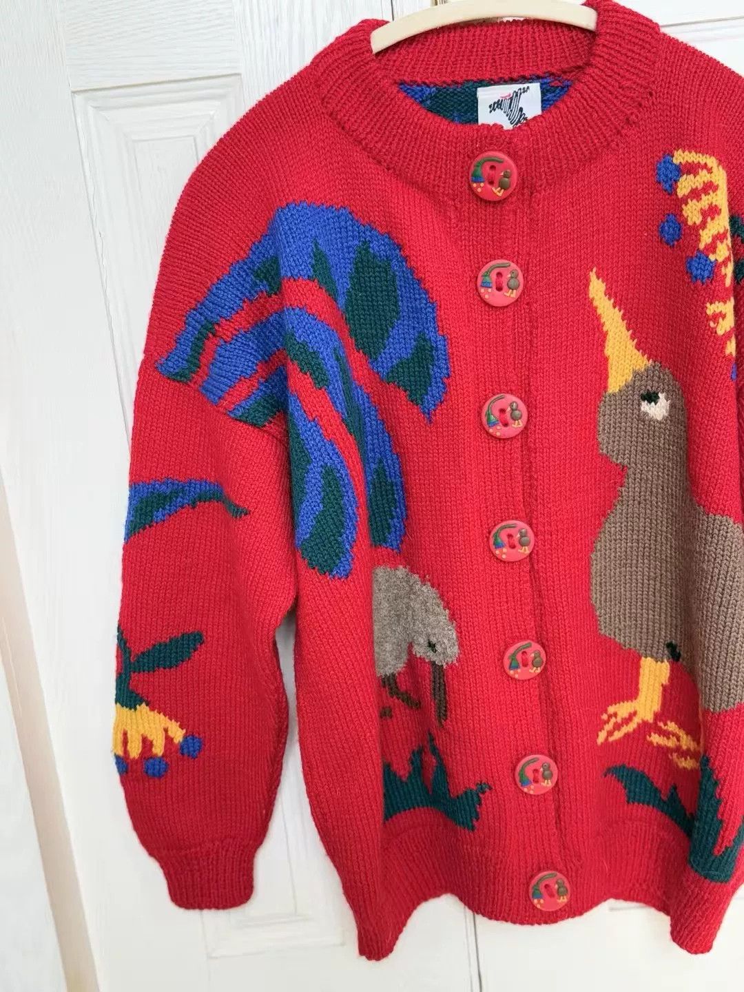 Vintage BONZO New Zealand Handmade Wool Sweater Size M / US 6-8 / IT 42-44 - 6 Thumbnail
