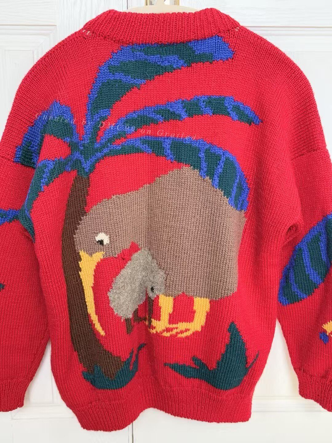 Vintage BONZO New Zealand Handmade Wool Sweater Size M / US 6-8 / IT 42-44 - 3 Thumbnail